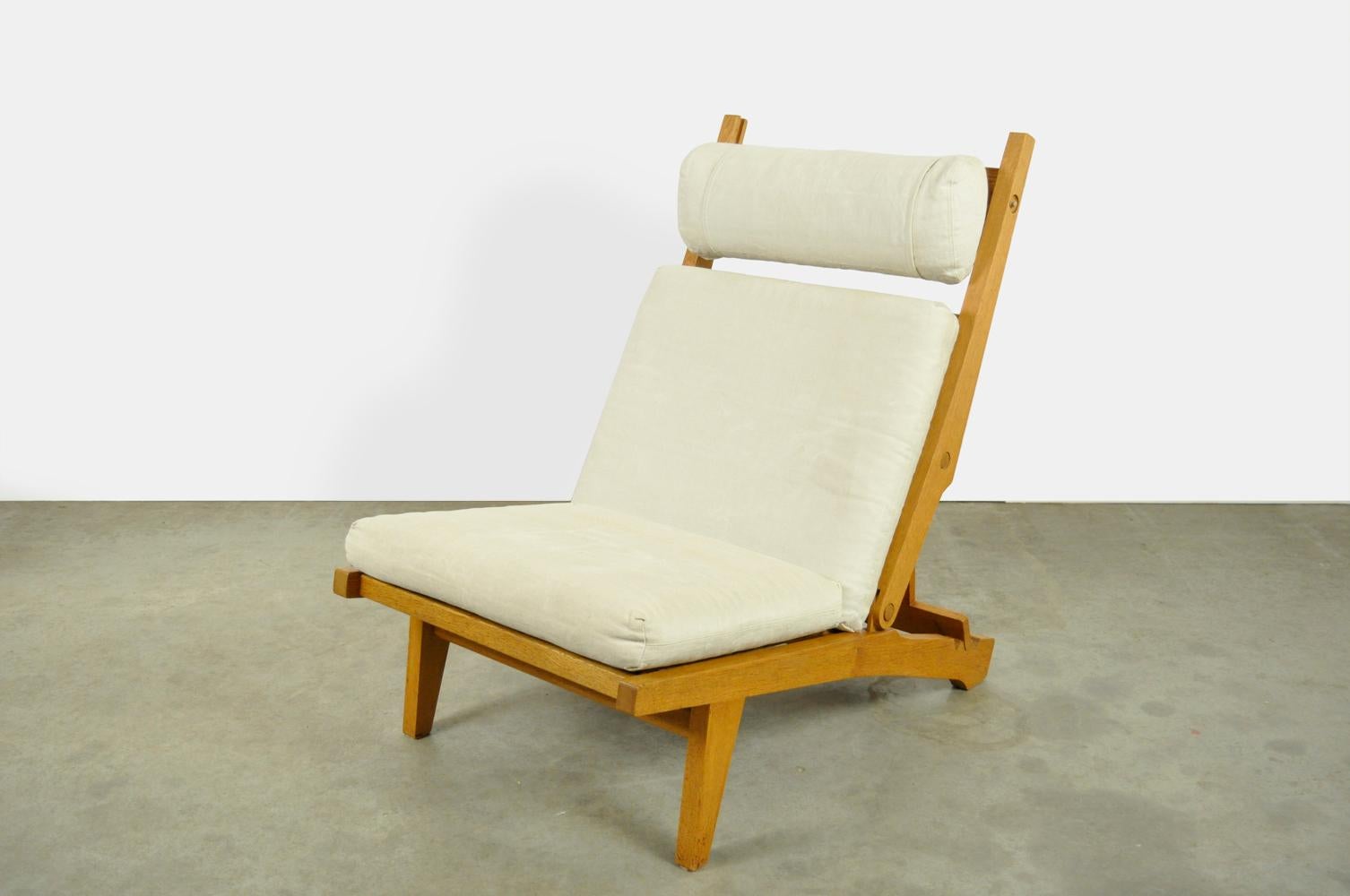 Rare deckchair / lounge chair AP71 by Hans Wegner for AP Stolen, Denmark, 1960s For Sale 2