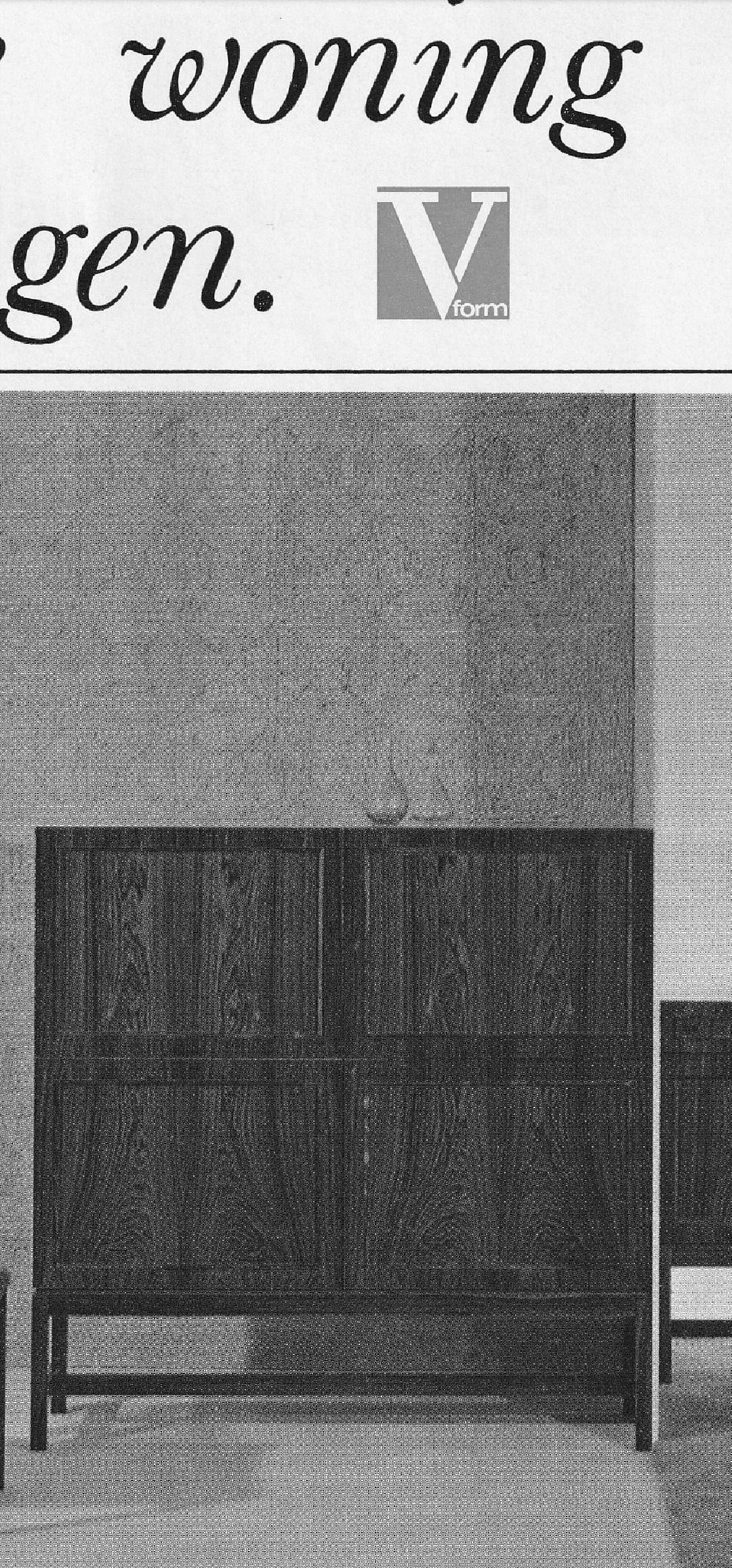 Raro mobile bar decorativo di Oswald Vermaercke per V-Form, 1966 in vendita 12