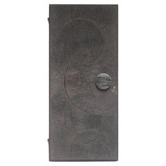 Rare Decorative Door with Circled Pattern, 1970s
