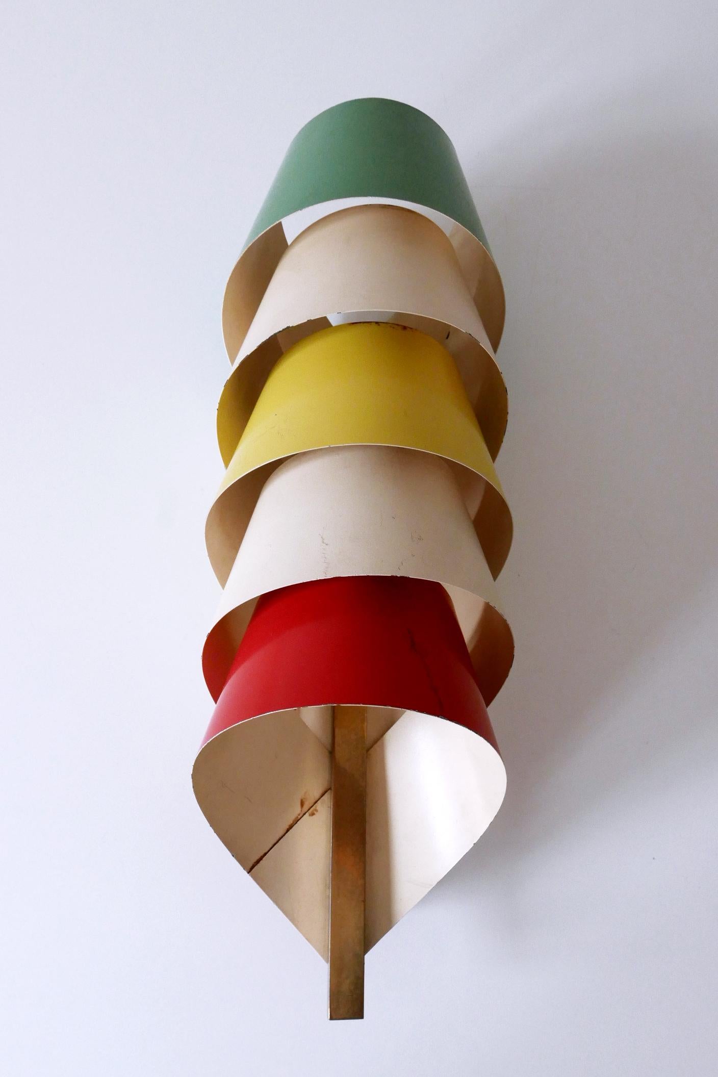 Rare & Decorative Mid-Century Modern Sconce or Wall Lamp Scandinavia 1950s For Sale 5