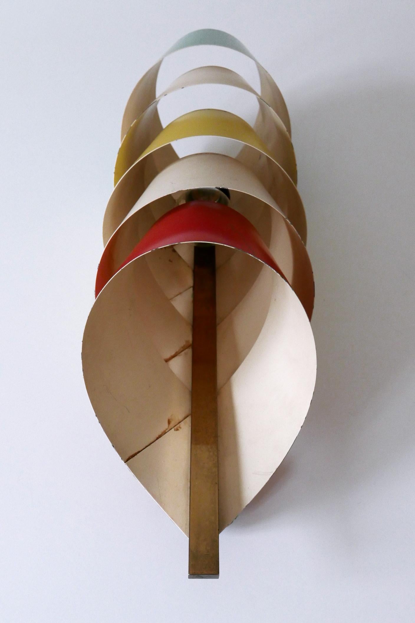 Rare & Decorative Mid-Century Modern Sconce or Wall Lamp Scandinavia 1950s For Sale 12