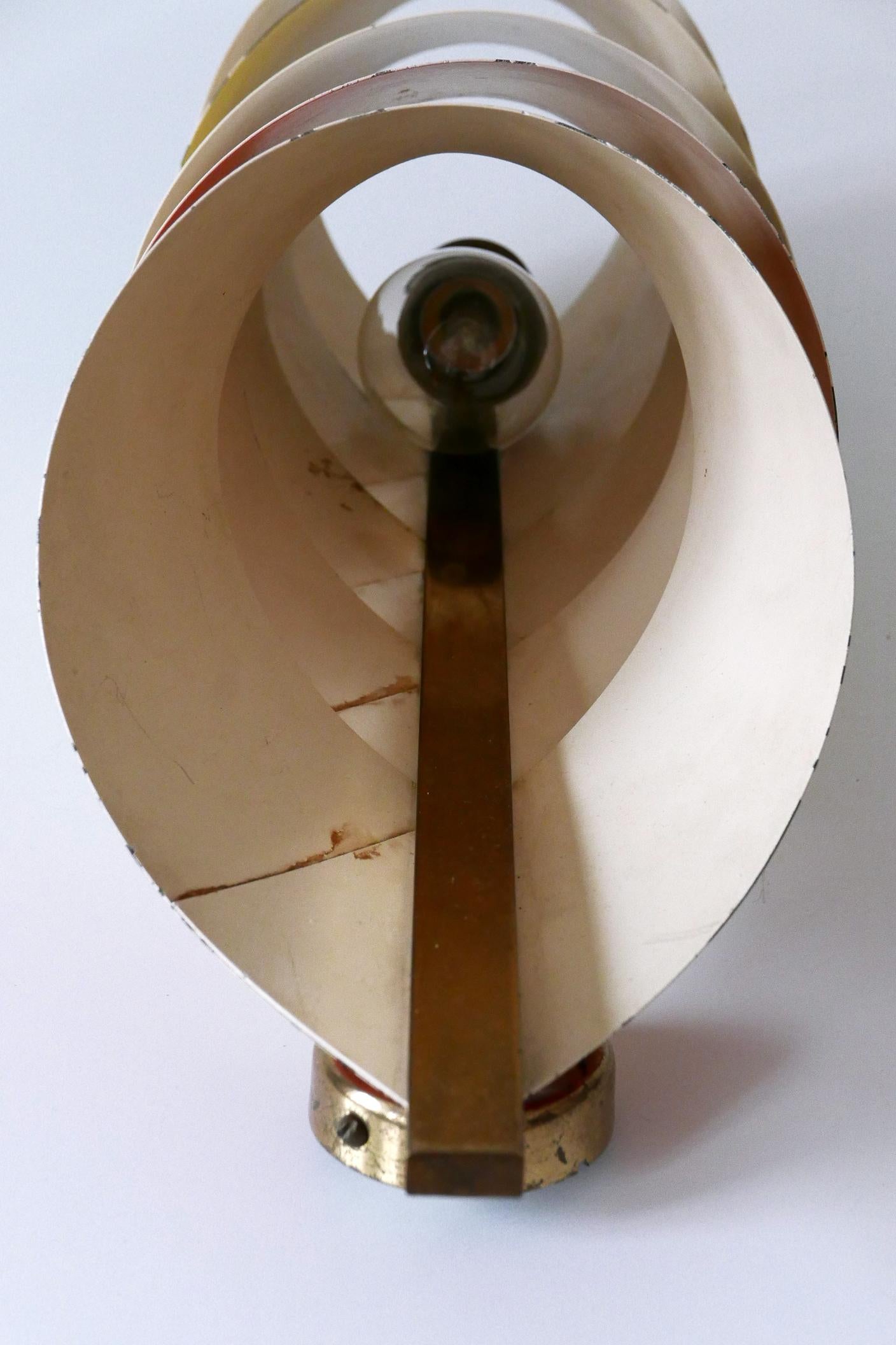 Rare & Decorative Mid-Century Modern Sconce or Wall Lamp Scandinavia 1950s For Sale 13