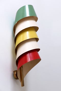 Rara e decorativa lampada da parete o sconce di metà secolo Scandinavia anni '50