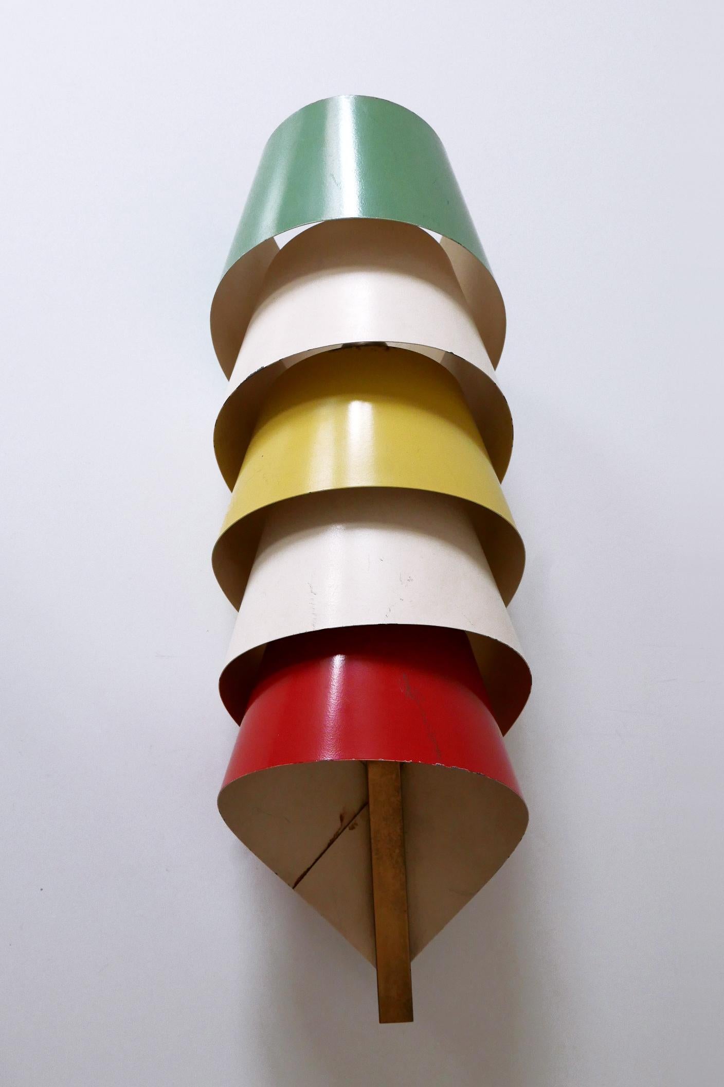 Rare & Decorative Mid-Century Modern Sconce or Wall Lamp Scandinavia 1950s For Sale 1