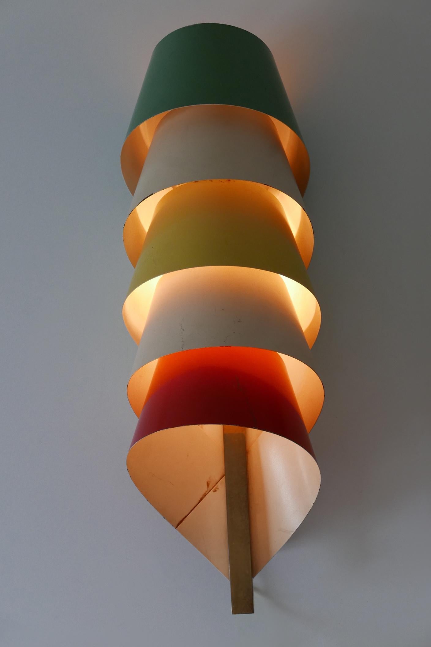 Rare & Decorative Mid-Century Modern Sconce or Wall Lamp Scandinavia 1950s For Sale 2