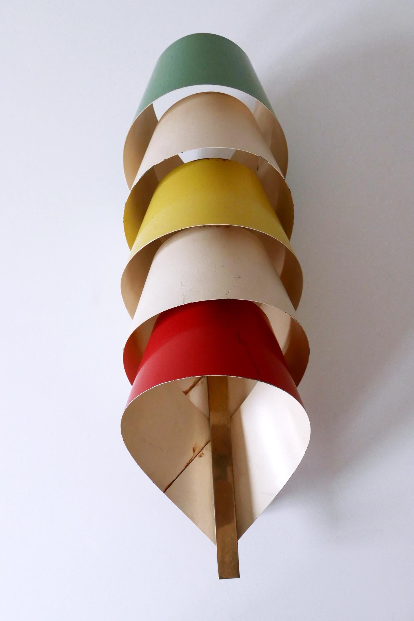 Rare & Decorative Mid-Century Modern Sconce or Wall Lamp Scandinavia 1950s For Sale 3
