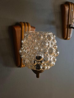 Rare, decorative wall lights by Helena Tynell, Scandinavian/Finnish Modern.