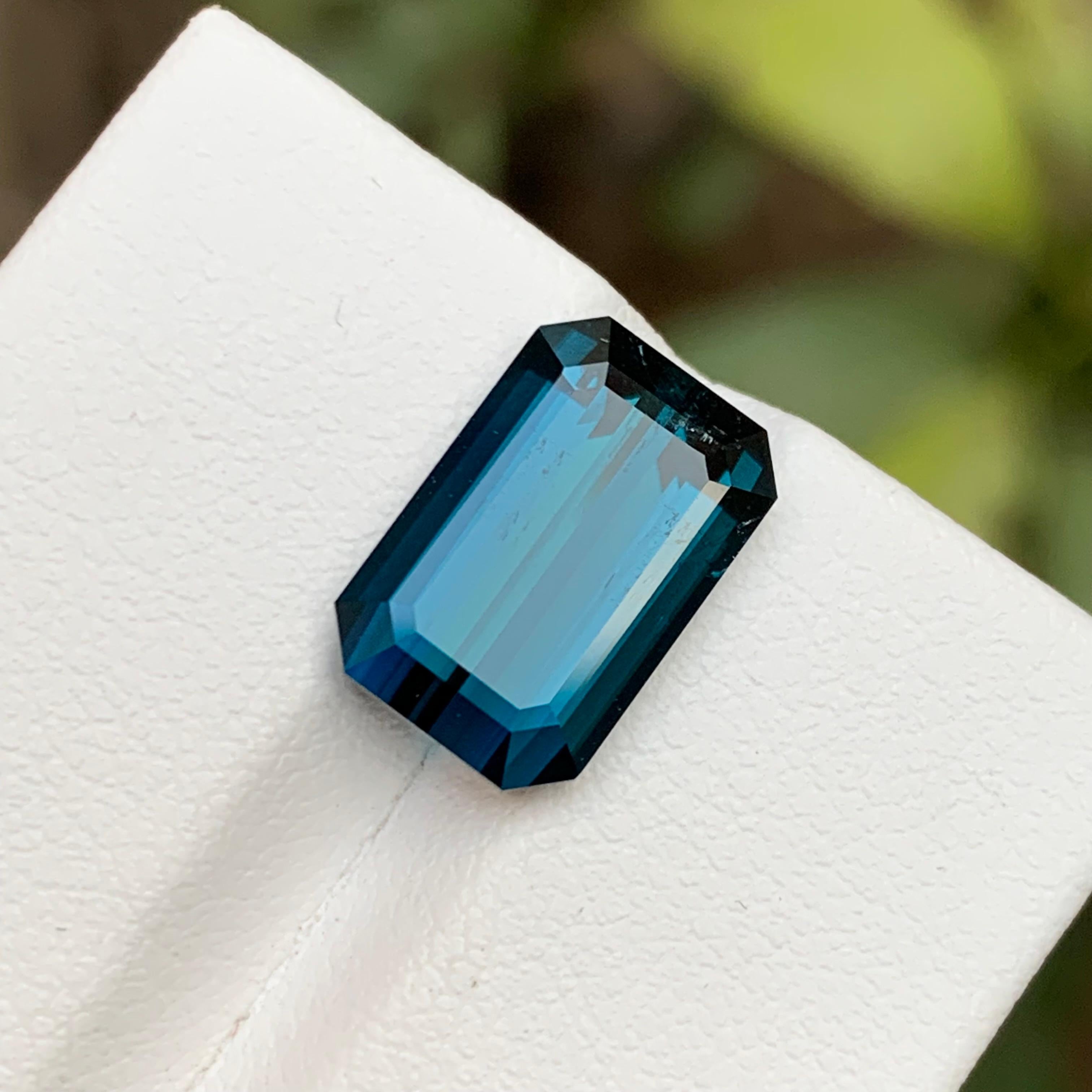 A Star of the Night Sky: 6.15 Carat Deep Inky Blue Afghan Tourmaline

Gemstone Type: Tourmaline
Weight: 6.15 Carats
Dimensions: 12.77 x 8.44 x 6.13 mm
Color: Deep Inky Blue
Clarity: Slightly Included-Approx 90% Clean
Treatment: Untreated 
Origin: