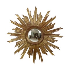 Seltener Deknudt Sonnenspiegel XL Sunburst konvex 75cm