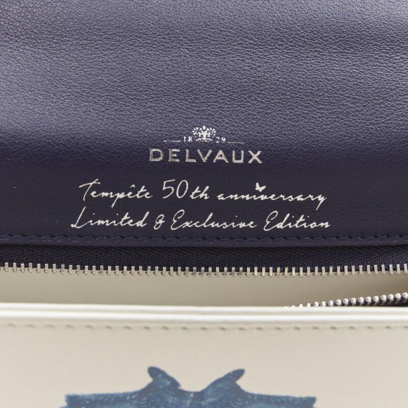 rare DELVAUX 2017 Limited Edition Tempete MM B Papillon lambskin leather bag For Sale 5