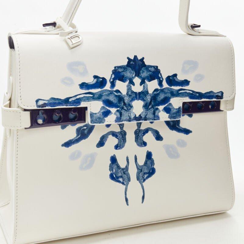 rare DELVAUX 2017 Limited Edition Tempete MM B Papillon lambskin leather bag For Sale 2