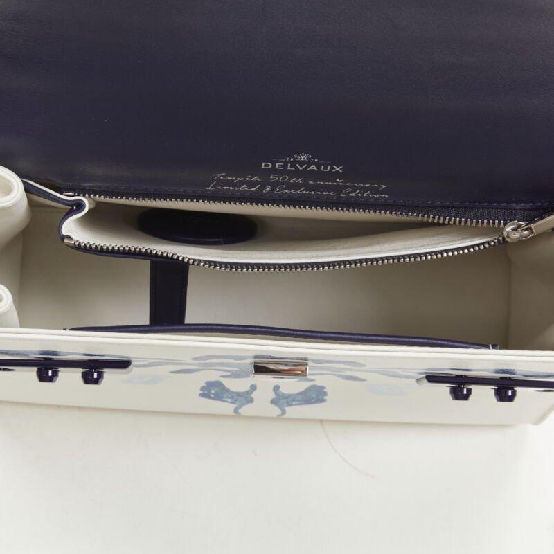 rare DELVAUX 2017 Limited Edition Tempete MM B Papillon lambskin leather bag For Sale 4