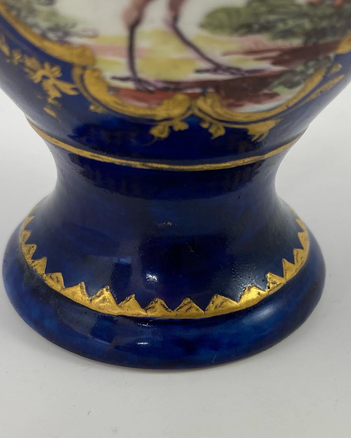 Rare Derby Porcelain ‘Mazarine Blue’ Vase, c. 1758 2