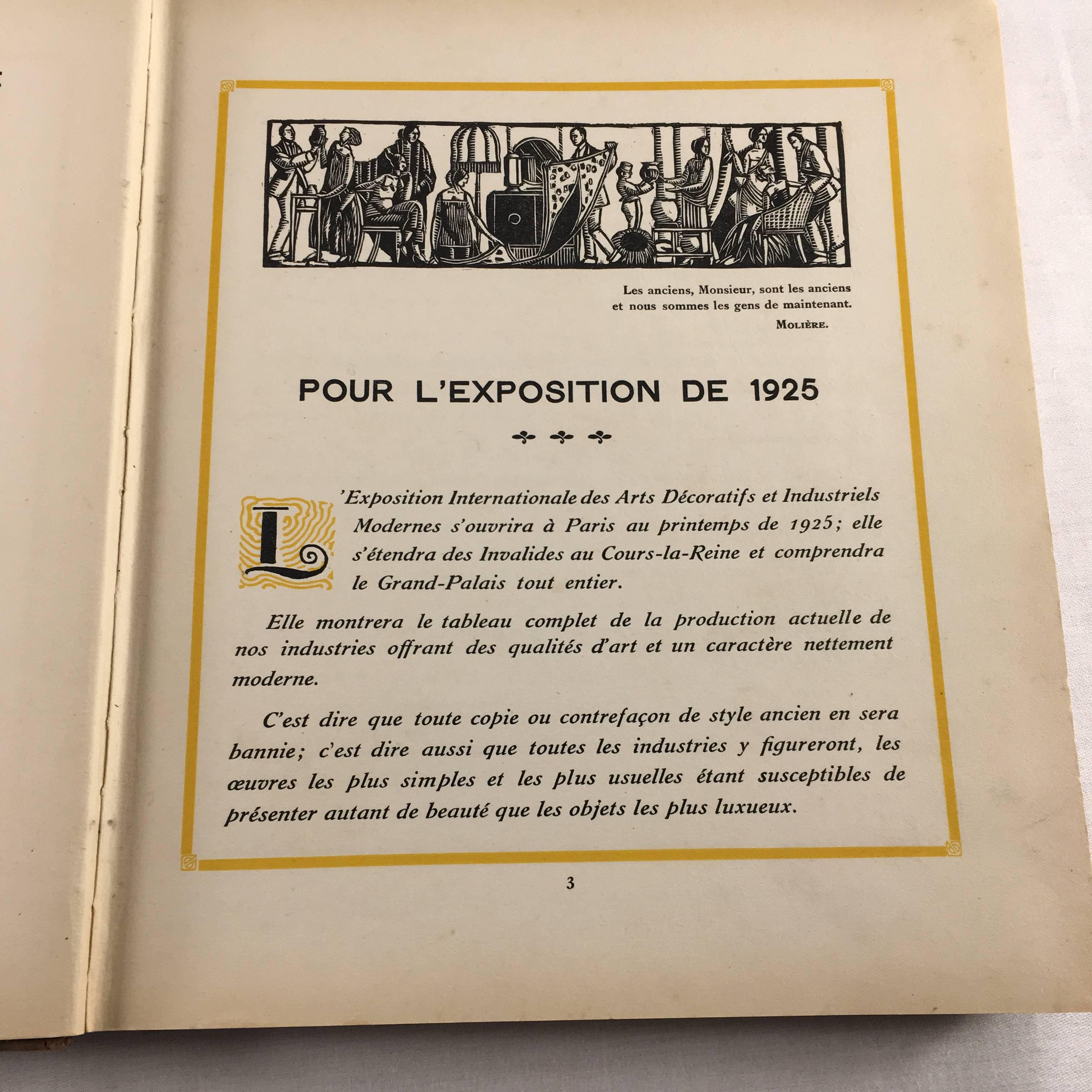 Art Deco Rare Design Book, 1925 Decorative Arts Expo, Paris