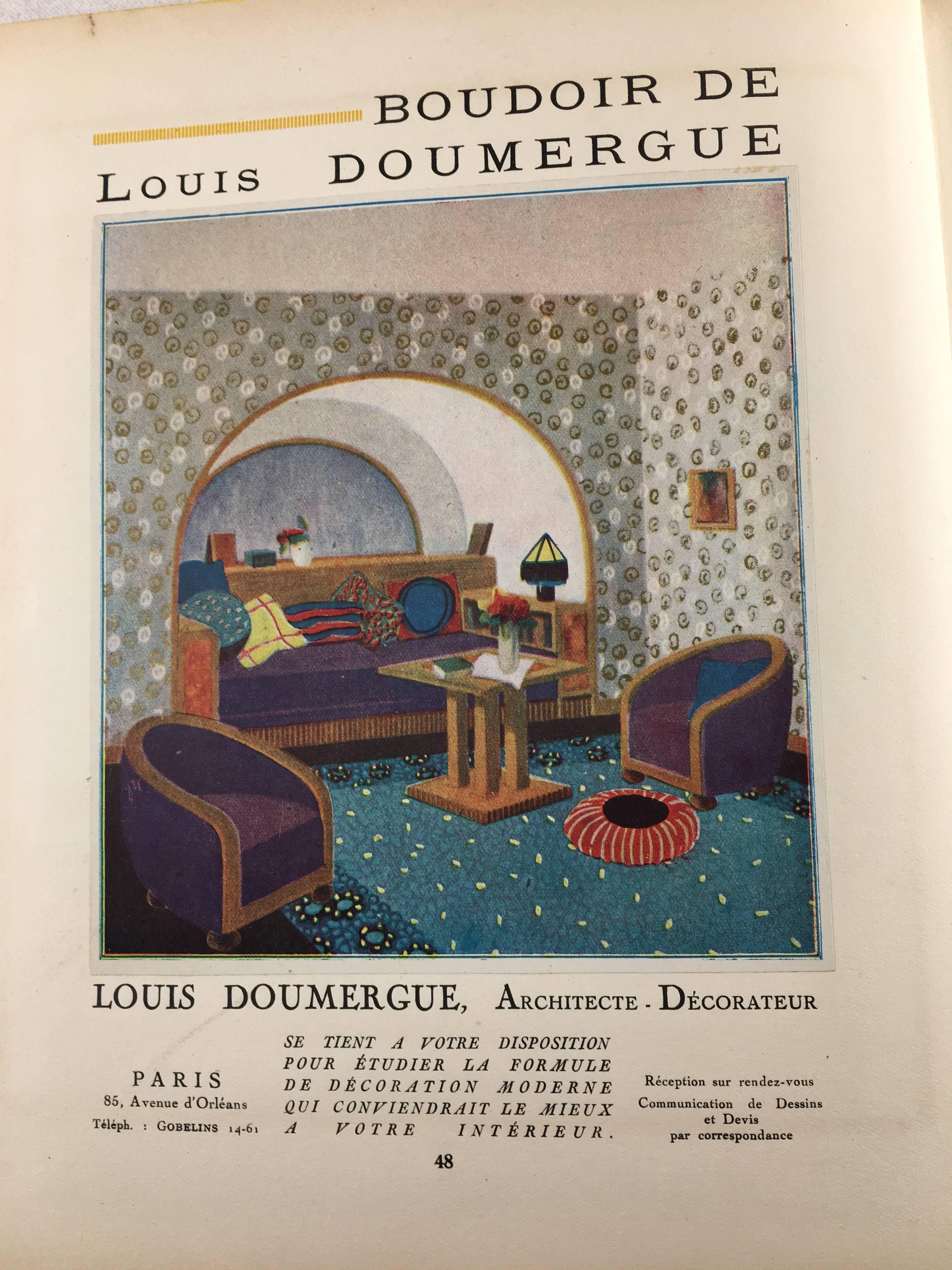 Rare Design Book, 1925 Decorative Arts Expo, Paris In Good Condition In Doylestown, PA
