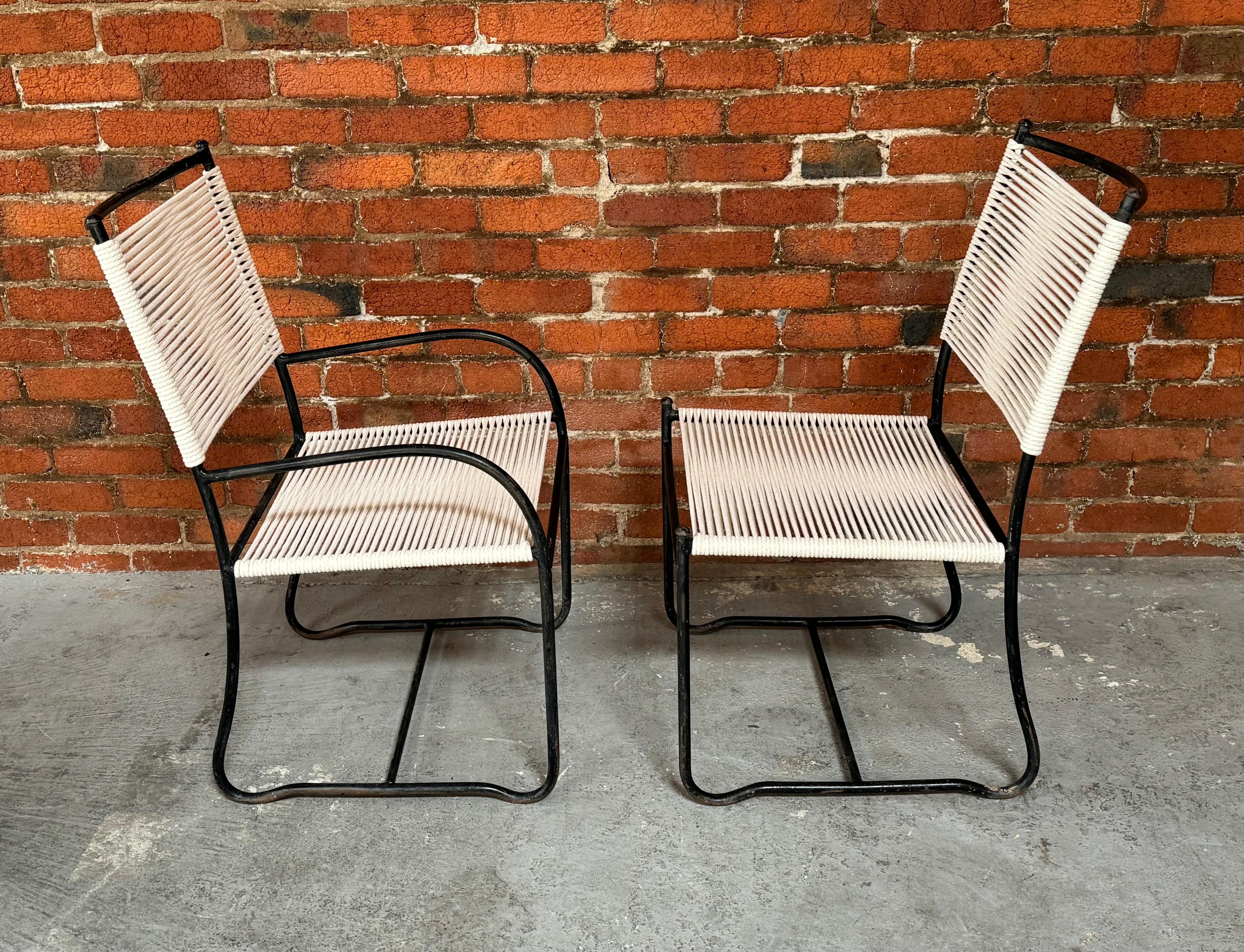 Rare Design by Santa Barbara Maker Robert Lewis 6 Chair Patio Dining Set 2