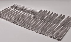 Ensemble de fruits à dessert anglais au design rare Martin Hall Co