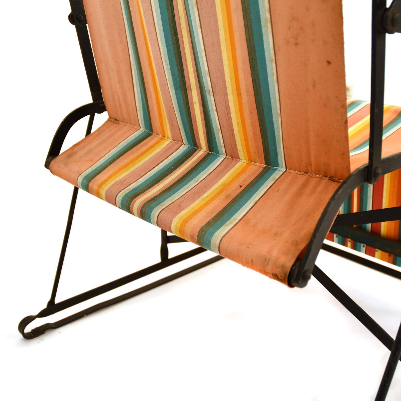 Bauhaus Rare Design Icon Rocking Sun Chair by Metz & Co. Vitra Design Museum, 1930 For Sale