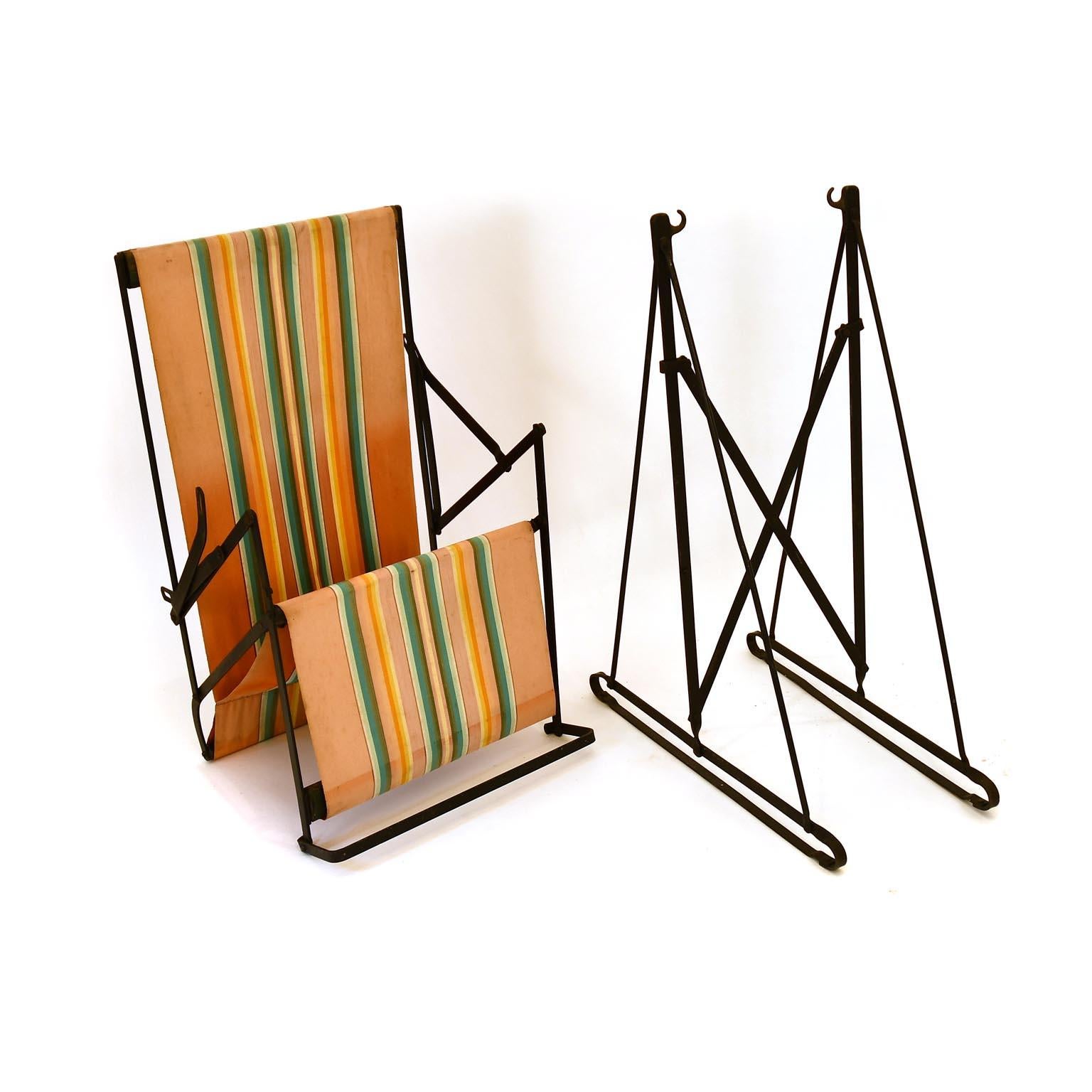 Metal Rare Design Icon Rocking Sun Chair by Metz & Co. Vitra Design Museum, 1930 For Sale