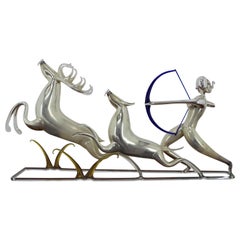 Escultura de cristal de diseño raro Nand Made de Jarolsav Brychta, años 50