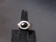 Rare Designer Style Estate Sterling Silver Amethyst Stone Color Ring