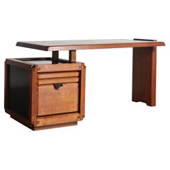 Seltener Schreibtisch, Pierre Chapo zugeschrieben, Frankreich, 1970er Jahre