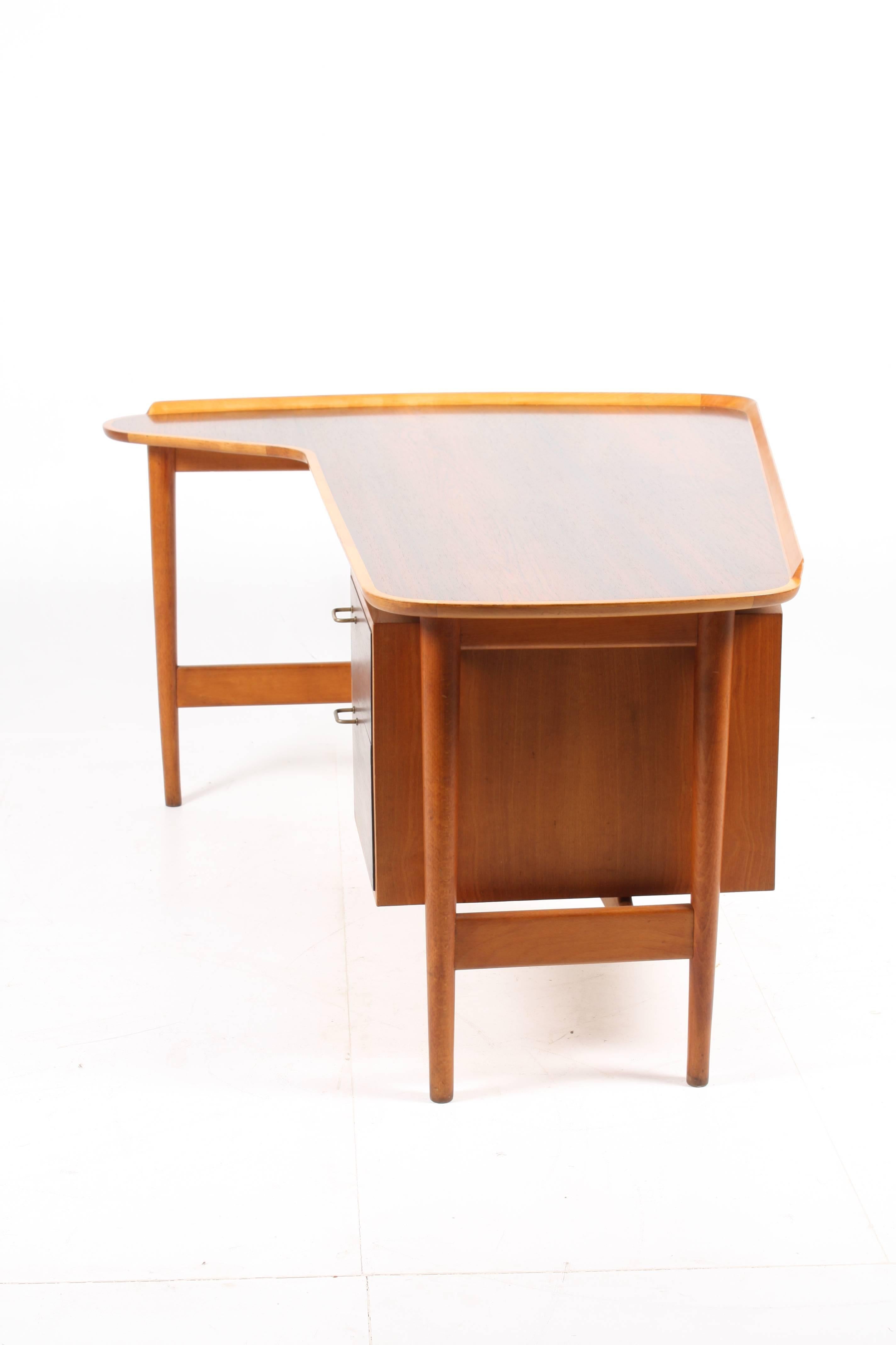 Scandinavian Modern Rare Desk by Arne Vodder in Rosewood