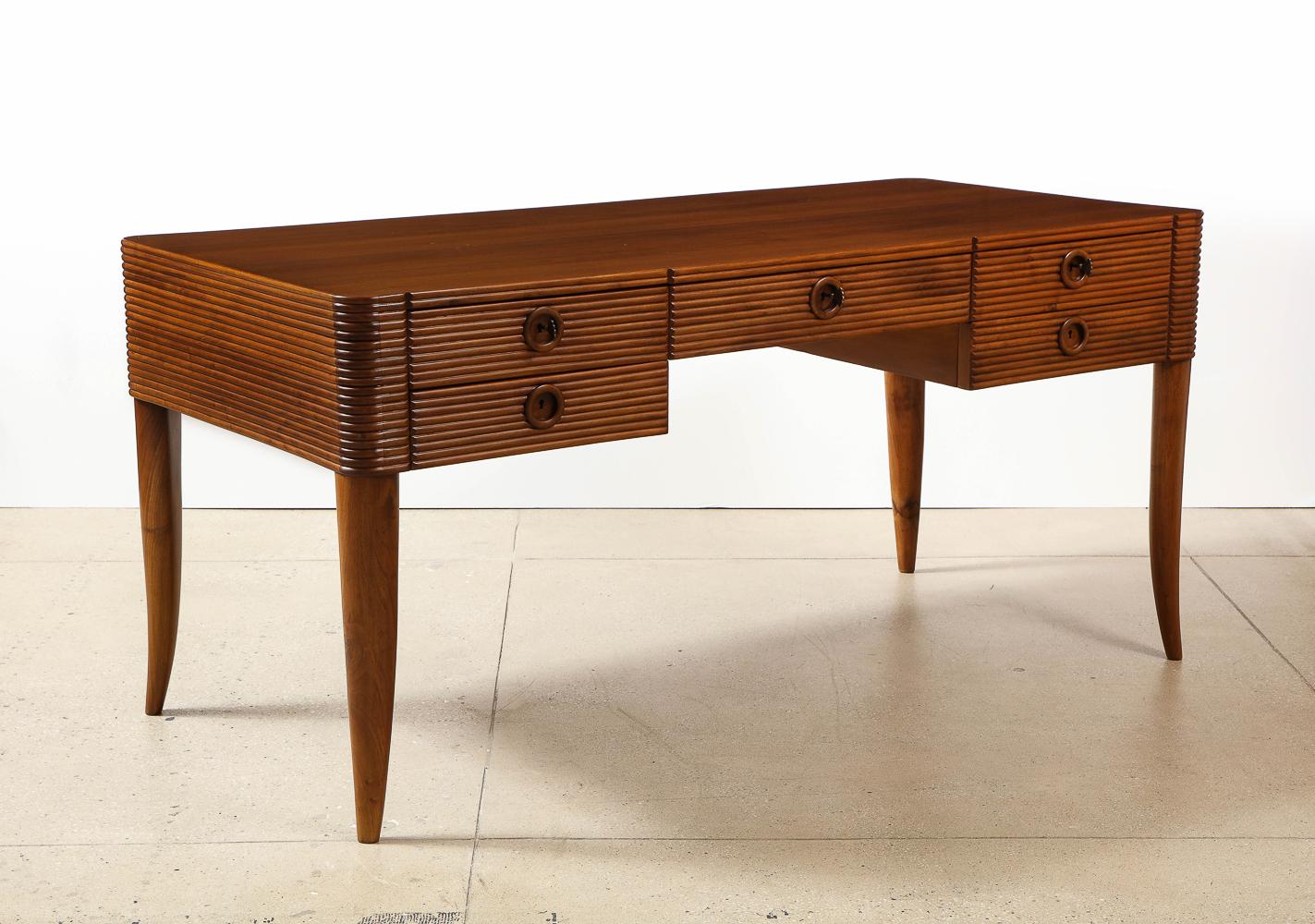 Hand-Crafted Rare Desk by Paolo Buffa