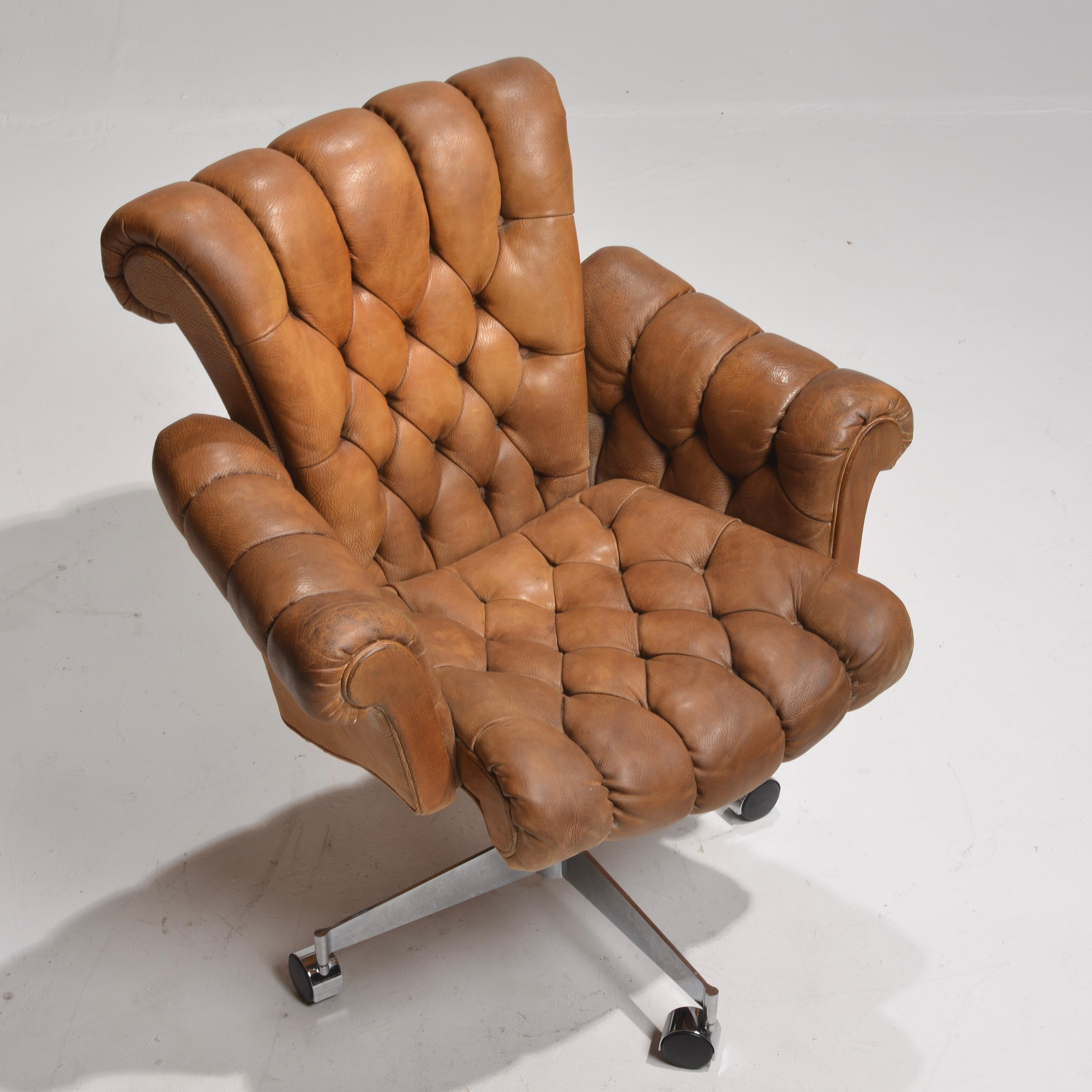 Rare Desk Chair by Edward Wormley In Good Condition In Los Angeles, CA