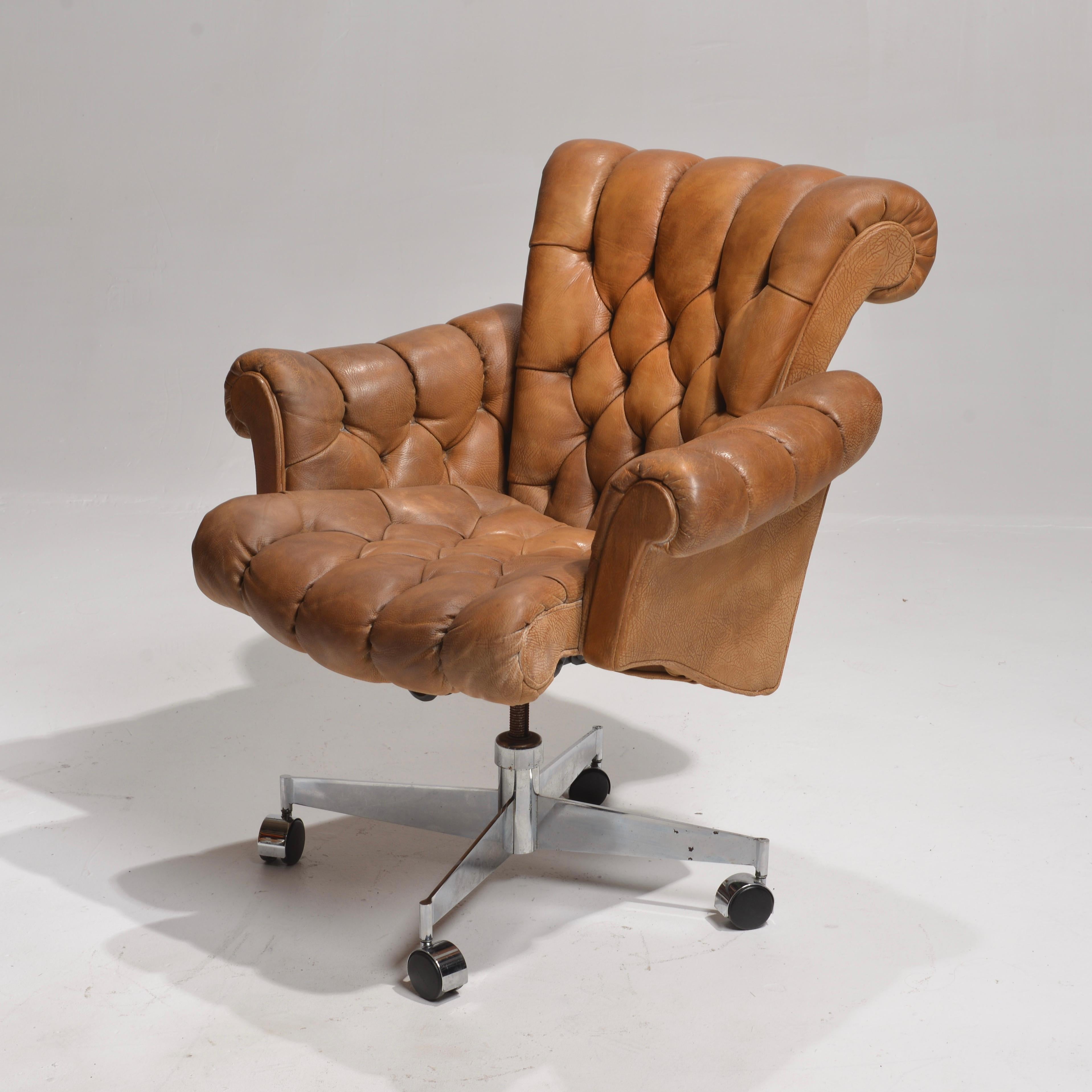 Steel Rare Desk Chair by Edward Wormley