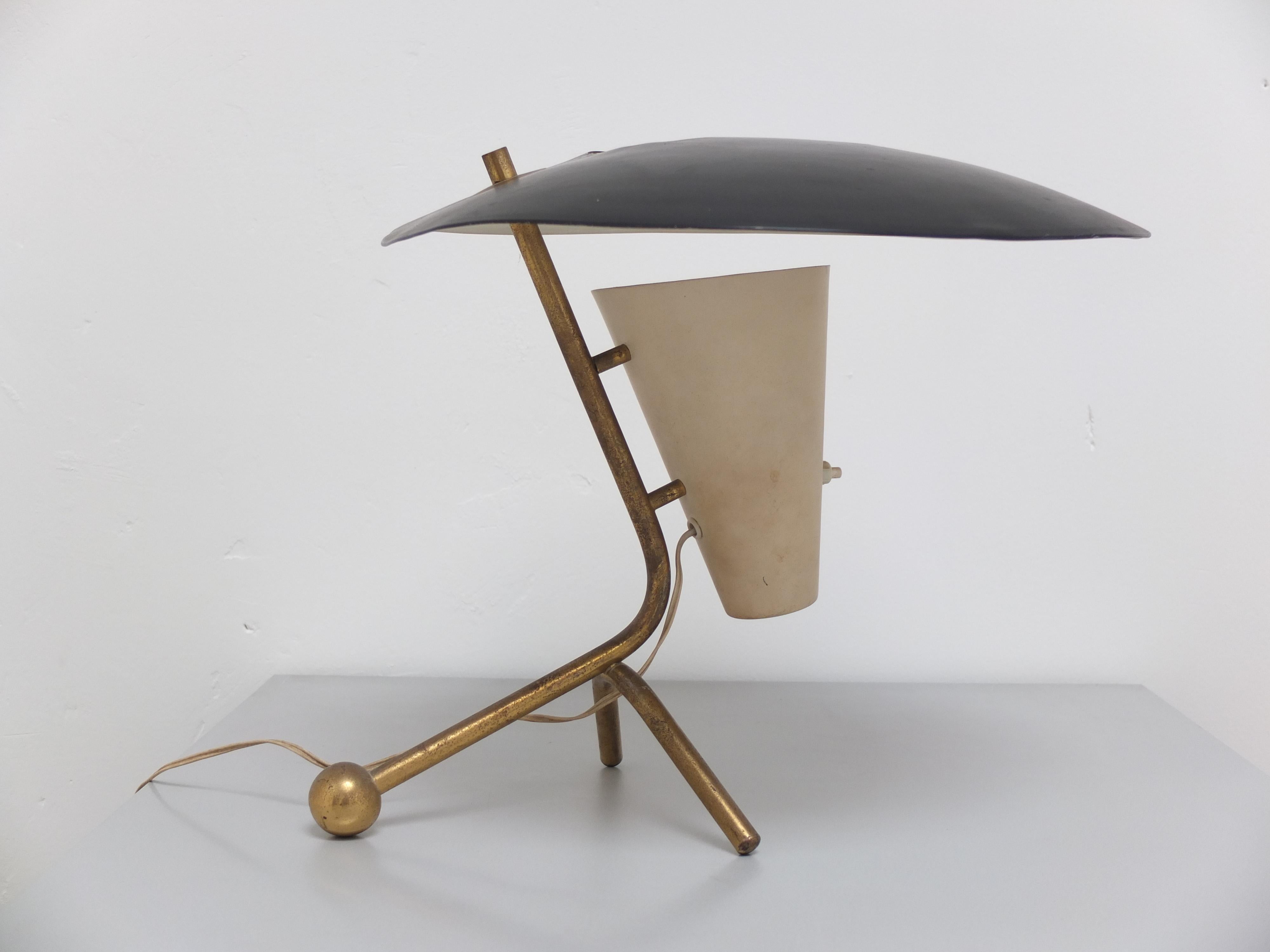French Rare Desk Lamp by Pierre Guariche for Disderot, 1952