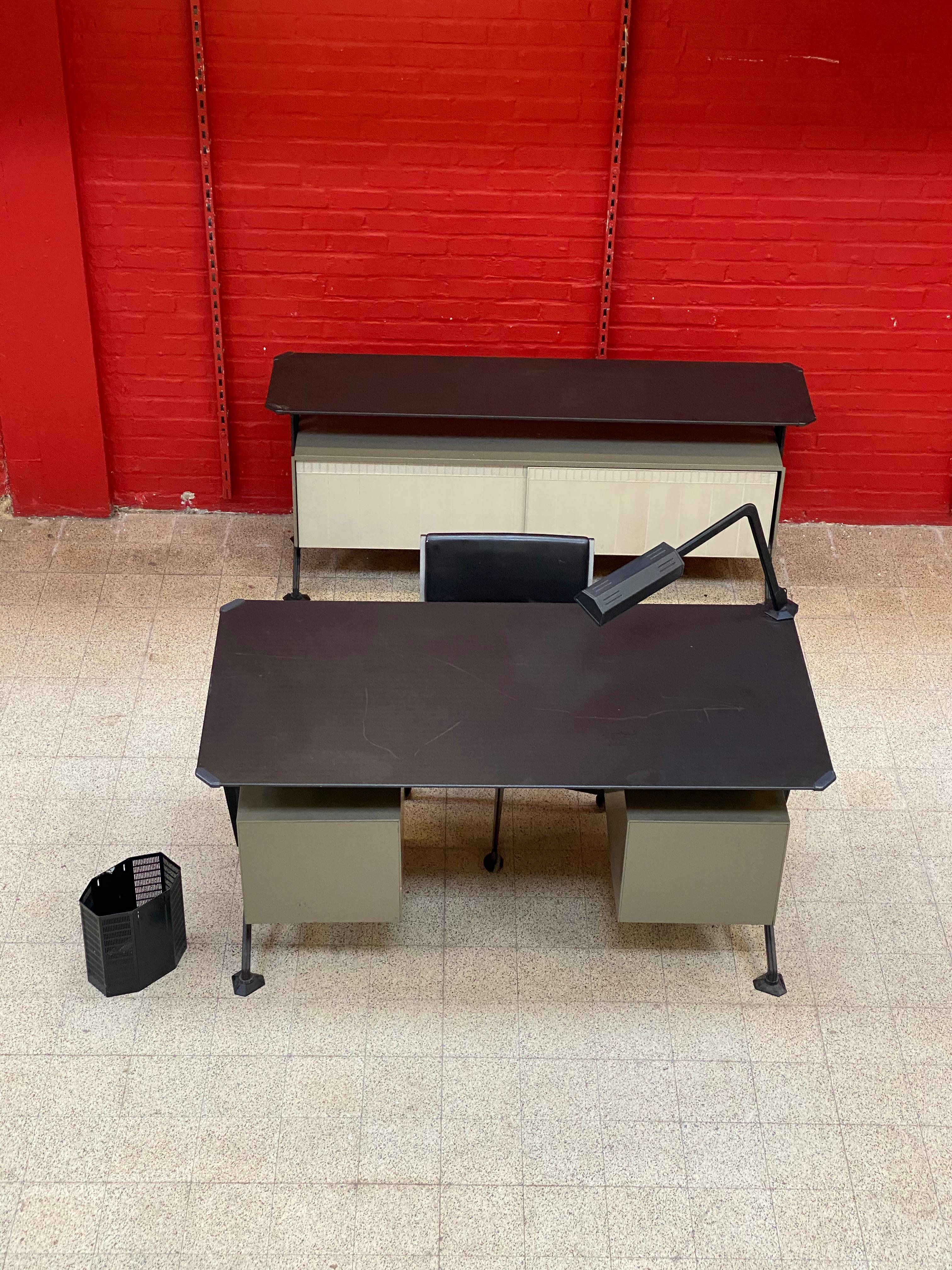 Ensemble de bureau rare de BBPR pour Olivetti Synthesis, datant d'environ 1960 en vente 6