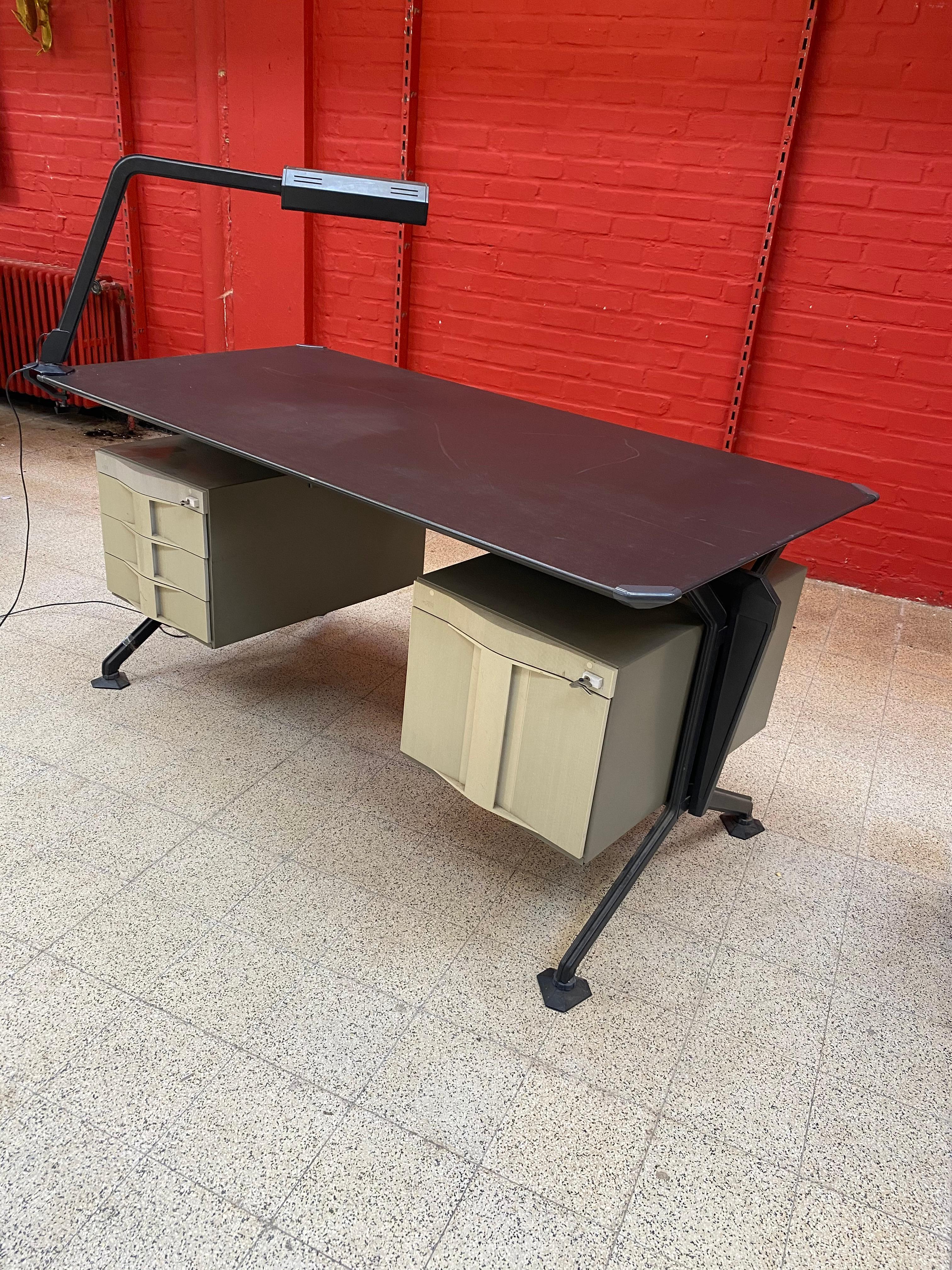 Ensemble de bureau rare de BBPR pour Olivetti Synthesis, datant d'environ 1960 en vente 2