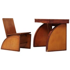 Rare Desk with Chair by Brown Saltman