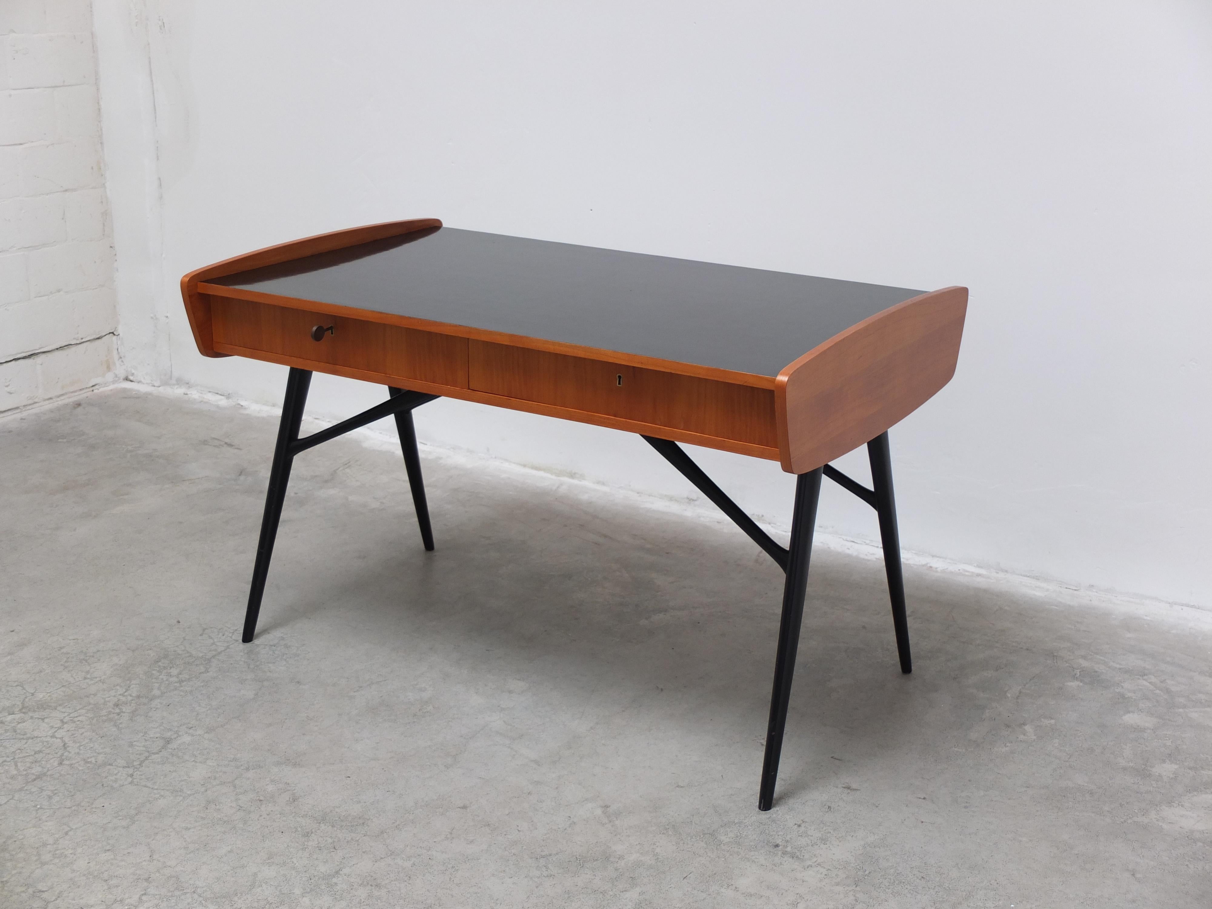 Rara scrivania con poltrona 'S5' abbinata di Alfred Hendrickx per Belform, anni '50 in vendita 7