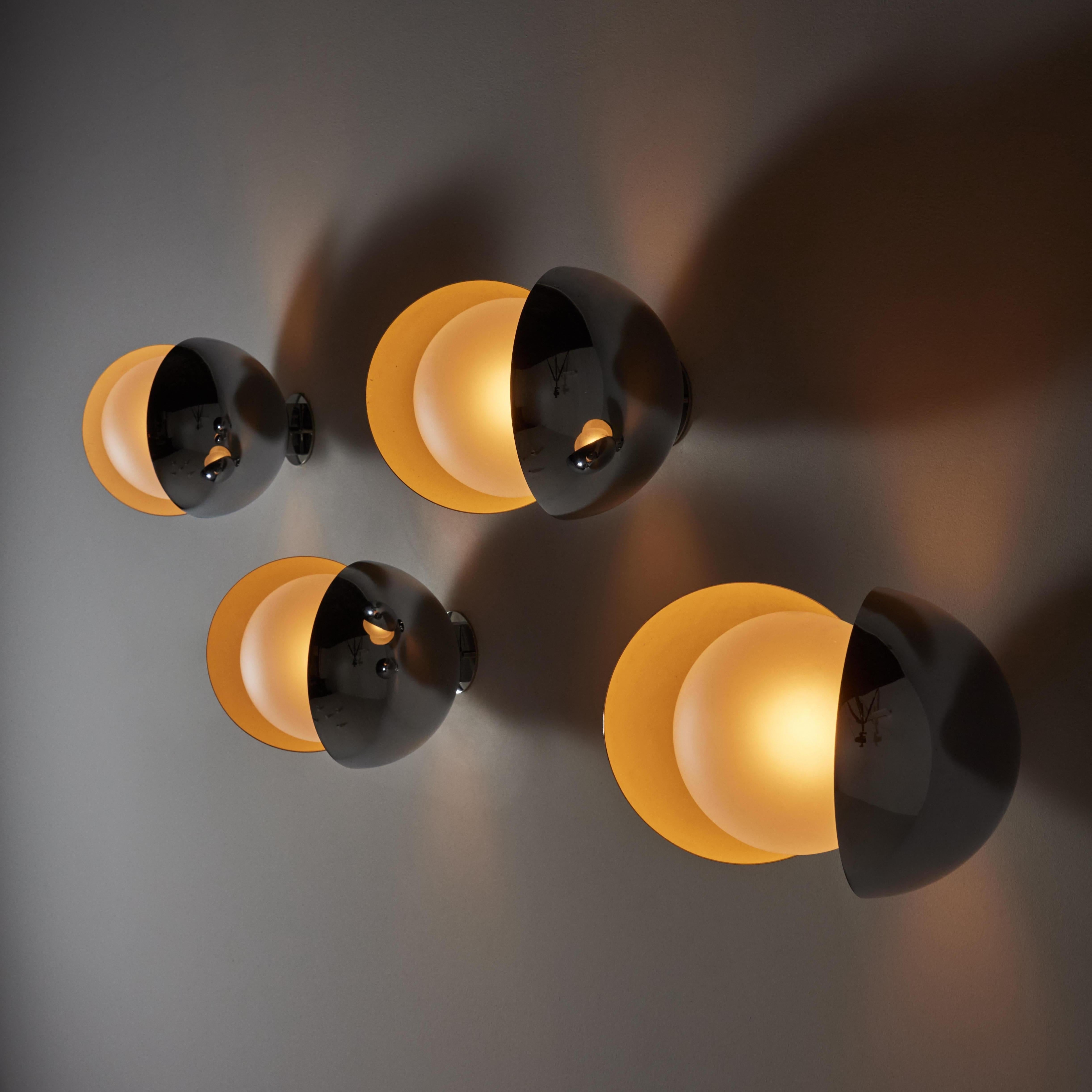 Rare Diaframma Sconces by G. Piero & A. Monti for Fontana Arte 9