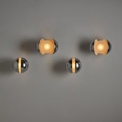 Rare Diaframma Sconces by G. Piero & A. Monti for Fontana Arte