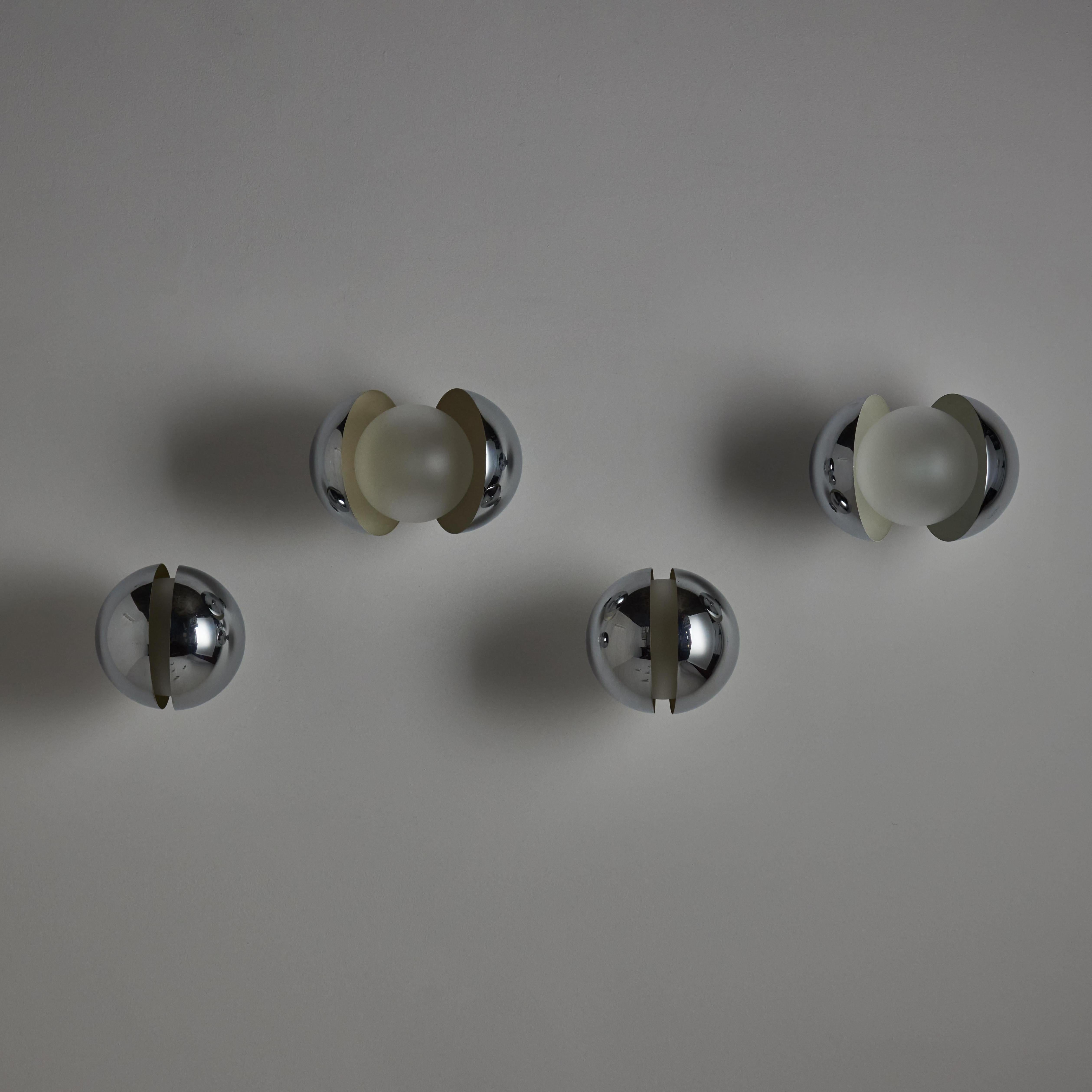 Mid-Century Modern Rare Diaframma Sconces by G. Piero & A. Monti for Fontana Arte