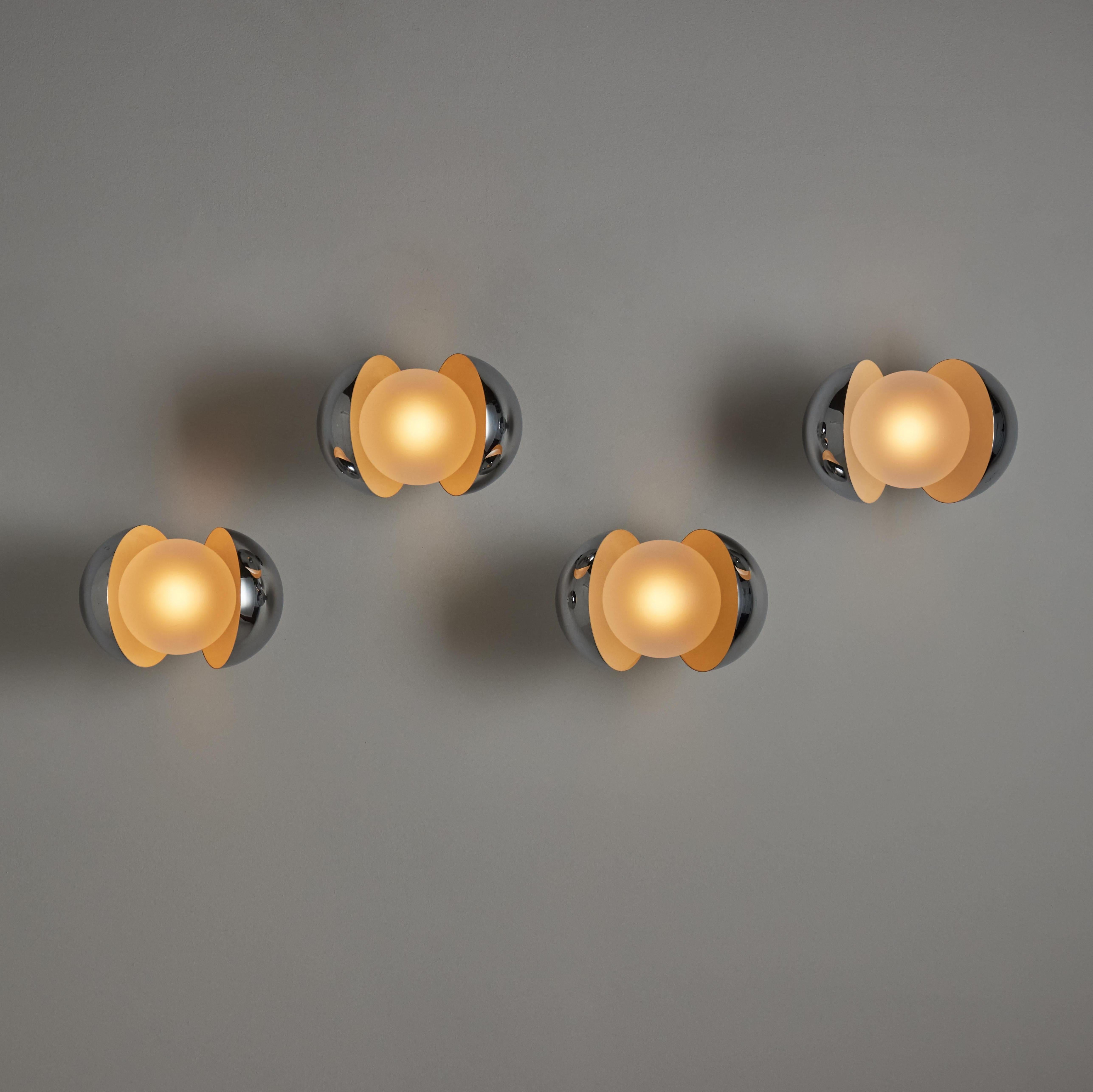 Italian Rare Diaframma Sconces by G. Piero & A. Monti for Fontana Arte