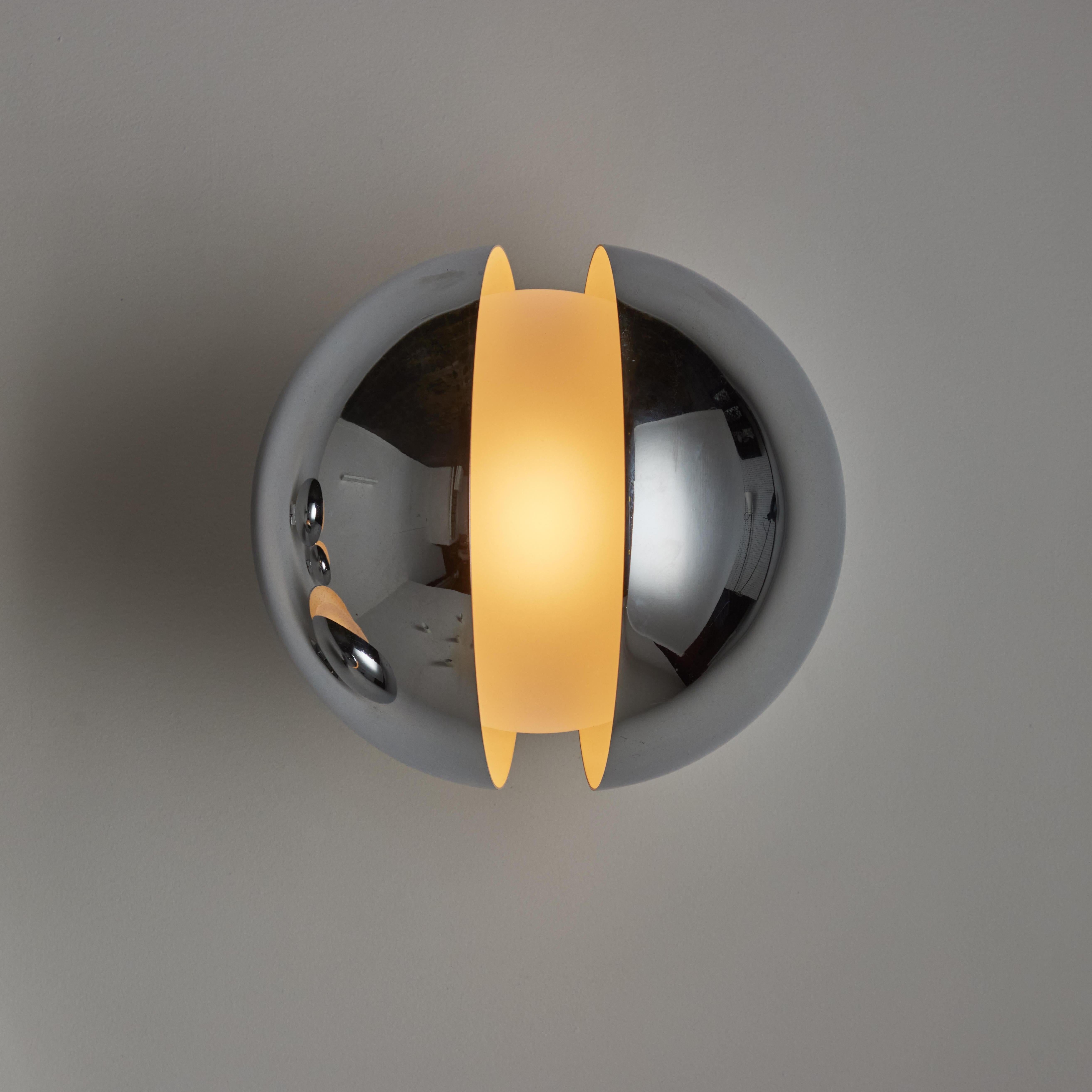 Glass Rare Diaframma Sconces by G. Piero & A. Monti for Fontana Arte