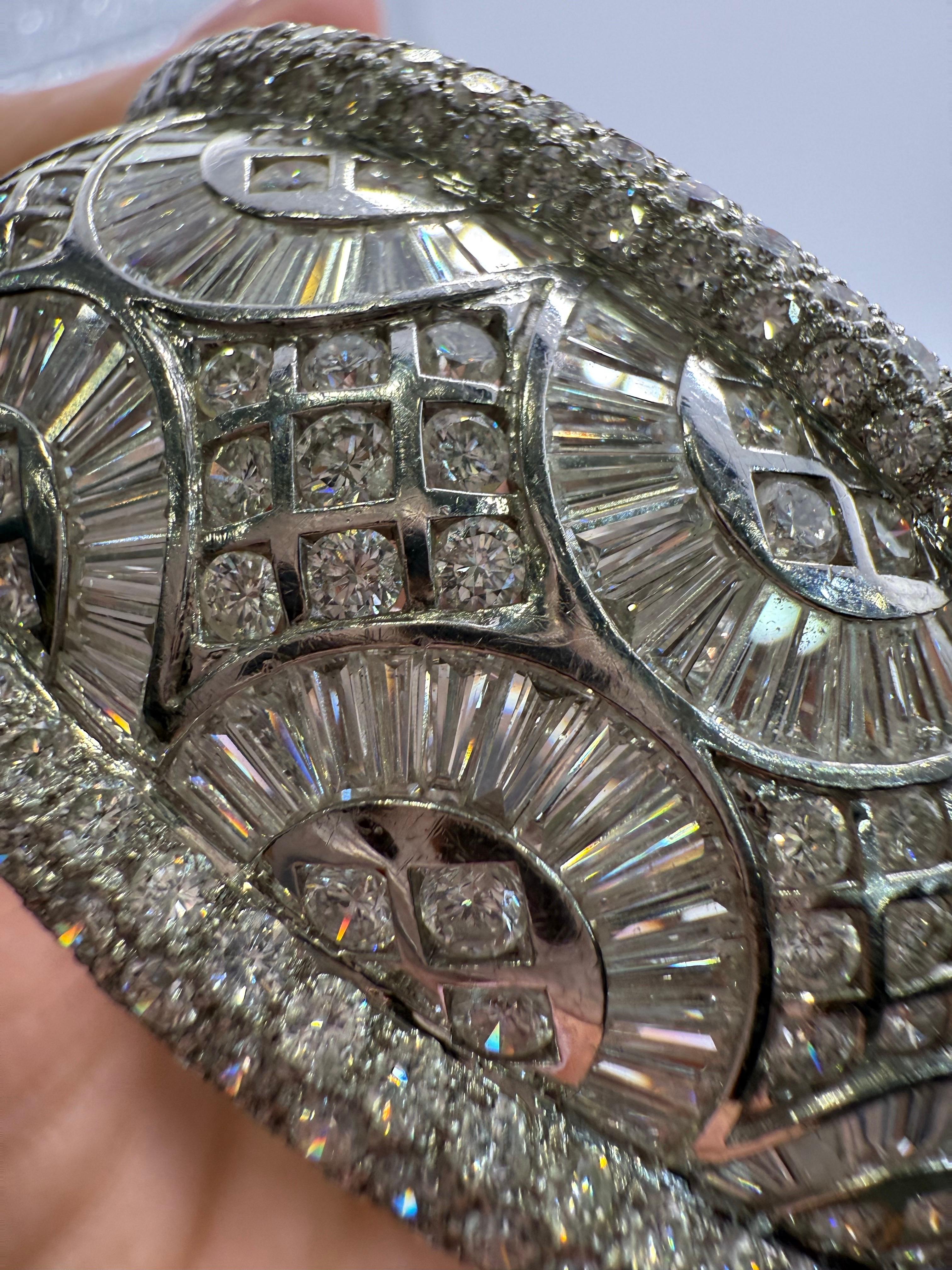 RARO braccialetto con diamanti in oro 18Kt 15,66 carati di diamanti in vendita 4