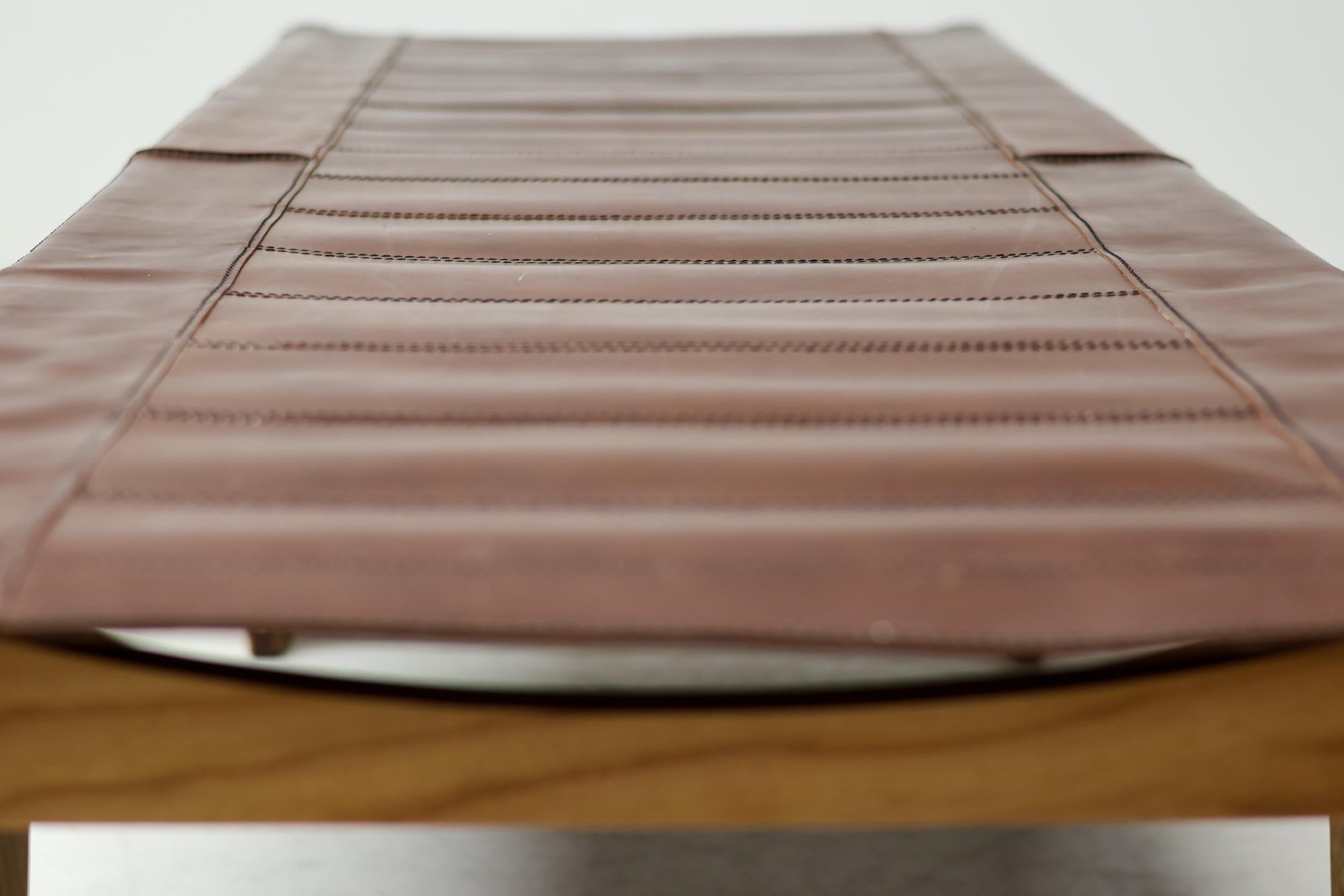 Rare Dick van Hoff Leather Daybed t.e. 136 by Thomas Eyck For Sale 7