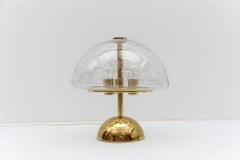 Rare Dimmable Gold and Murano Glass Table Lamp from Doria, 1970s, Germany