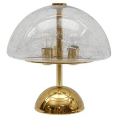 Rare Dimmable Gold and Murano Glass Table Lamp from Doria, 1970s, Germany