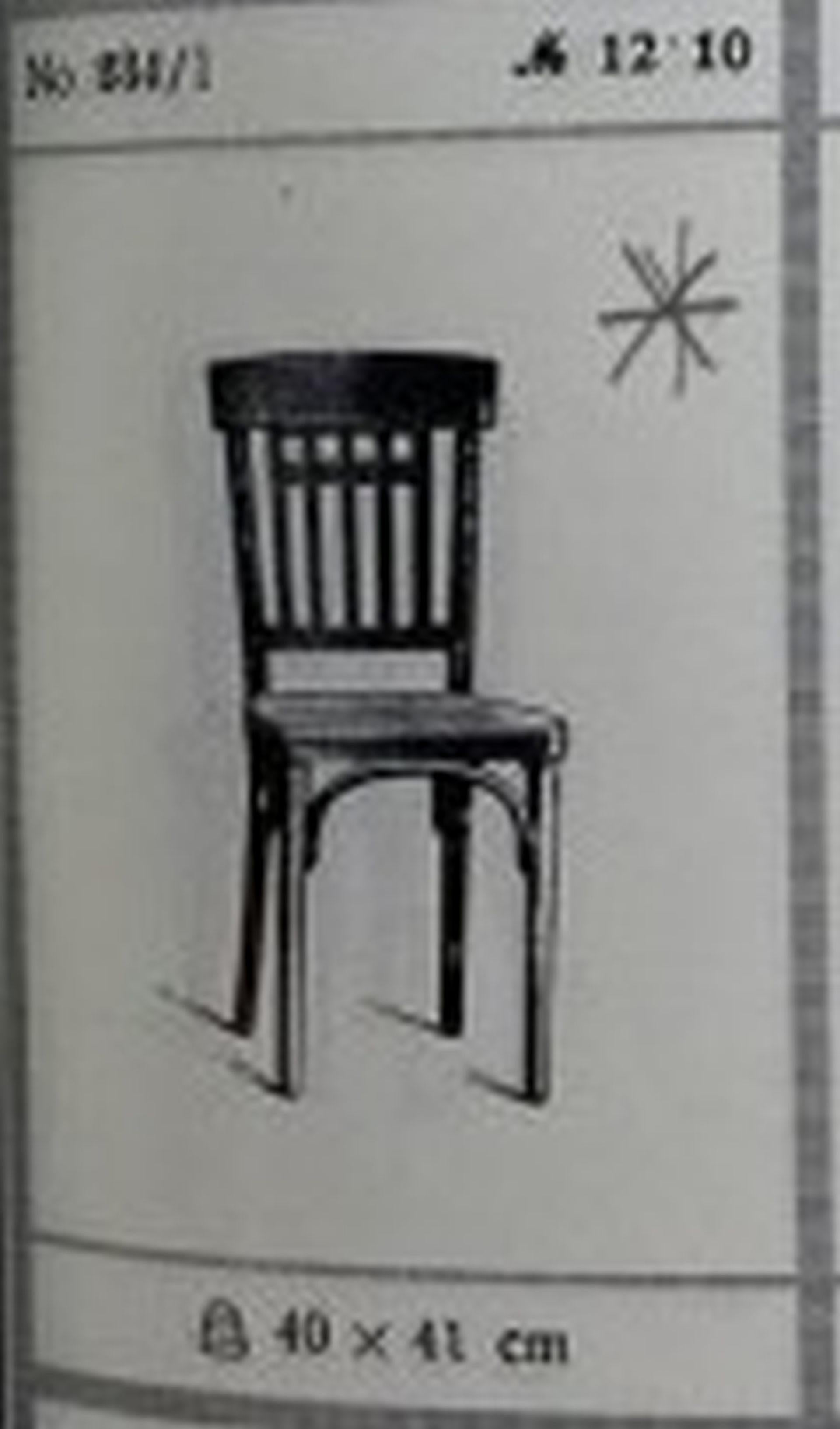 Rare dining chair no.234 by Otto Wagner for J&J Kohn For Sale 5