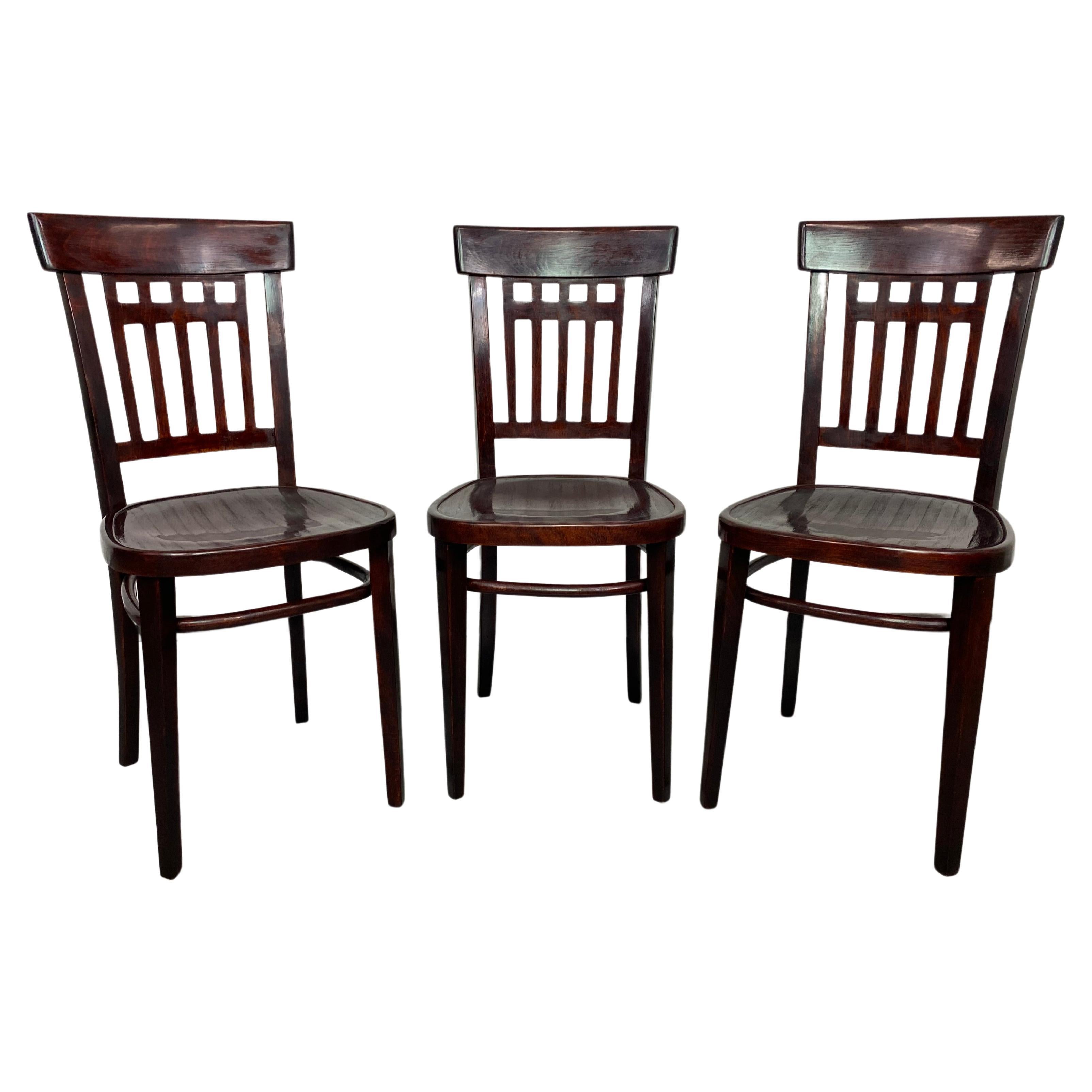 Rare dining chair no.234 by Otto Wagner for J&J Kohn For Sale