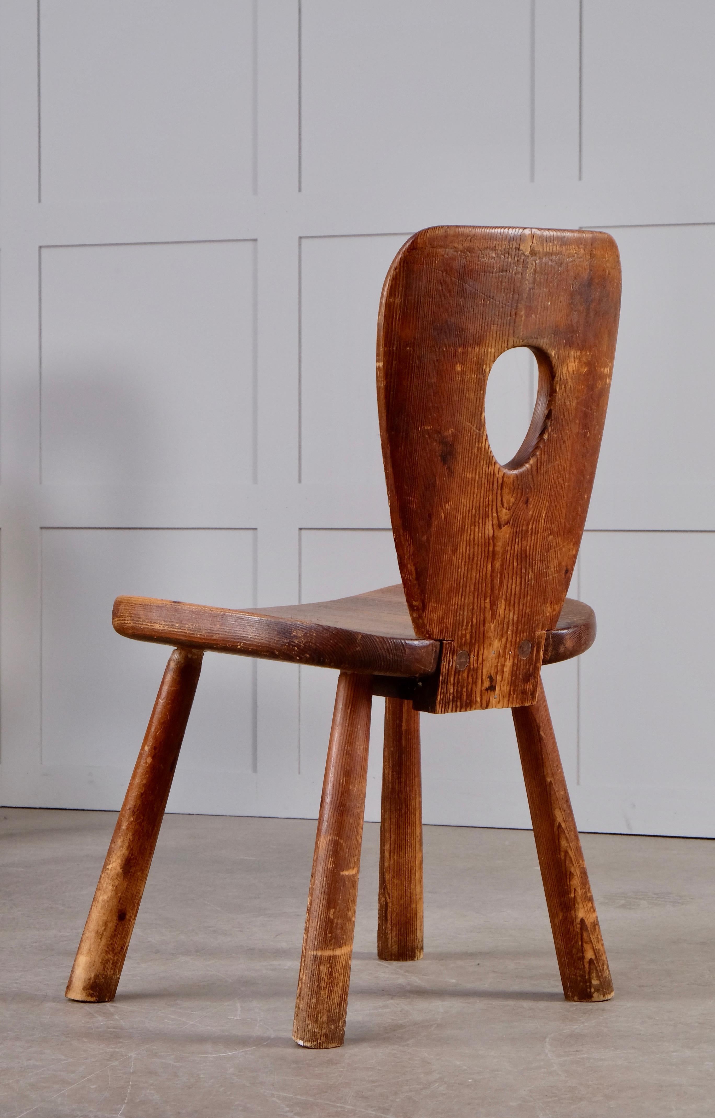 Mid-20th Century Rare Dining Chairs by Bo Fjaestad, Sweden, 1930s