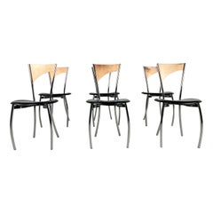 Raras sillas de comedor en cobre de Cattelan italia, años 70