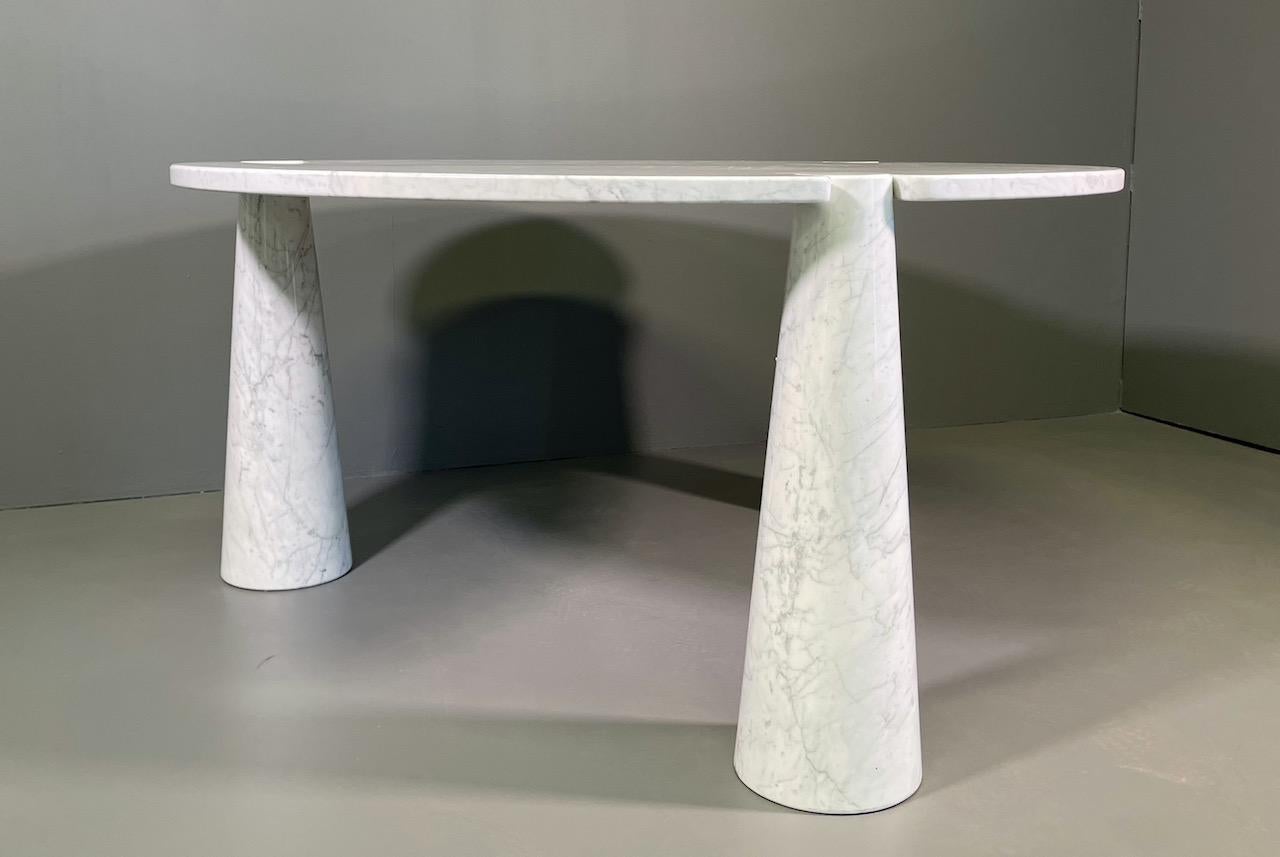 Rare Dining Table by Angelo Mangiarotti for Skipper in Carrara Marble  4