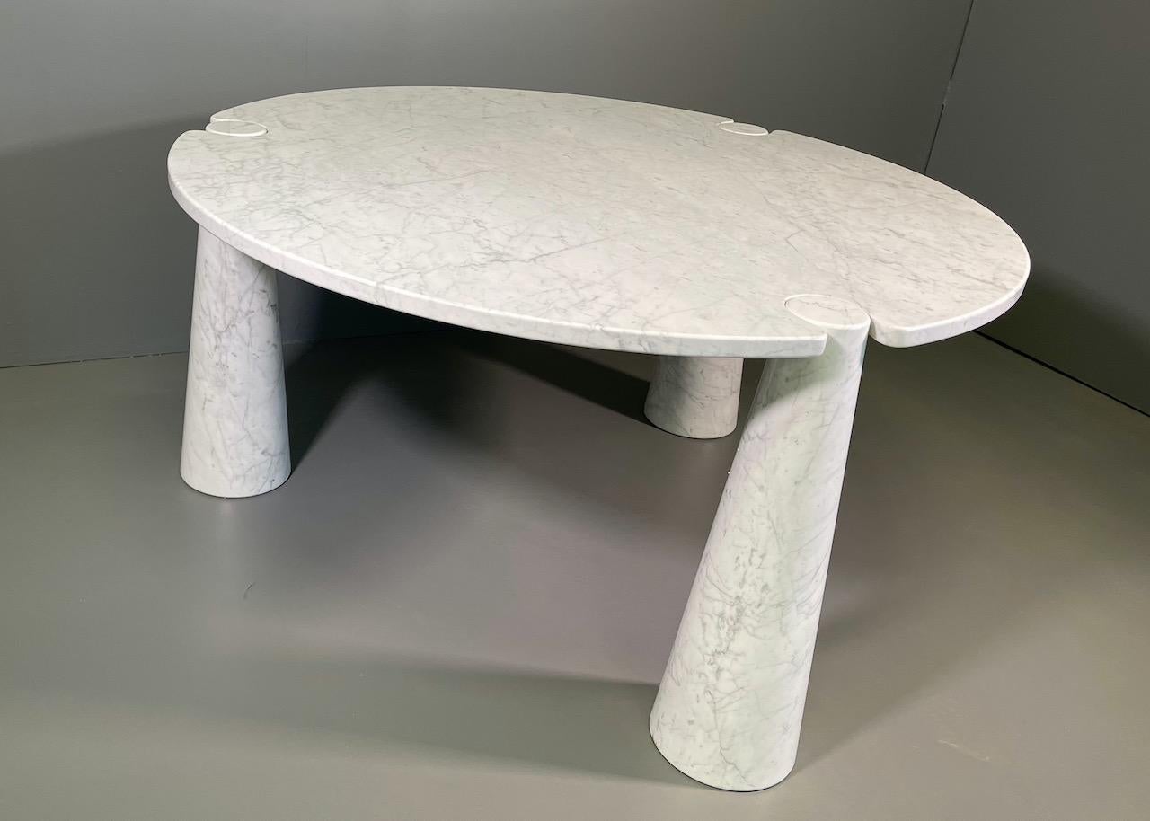 Rare Dining Table by Angelo Mangiarotti for Skipper in Carrara Marble  10
